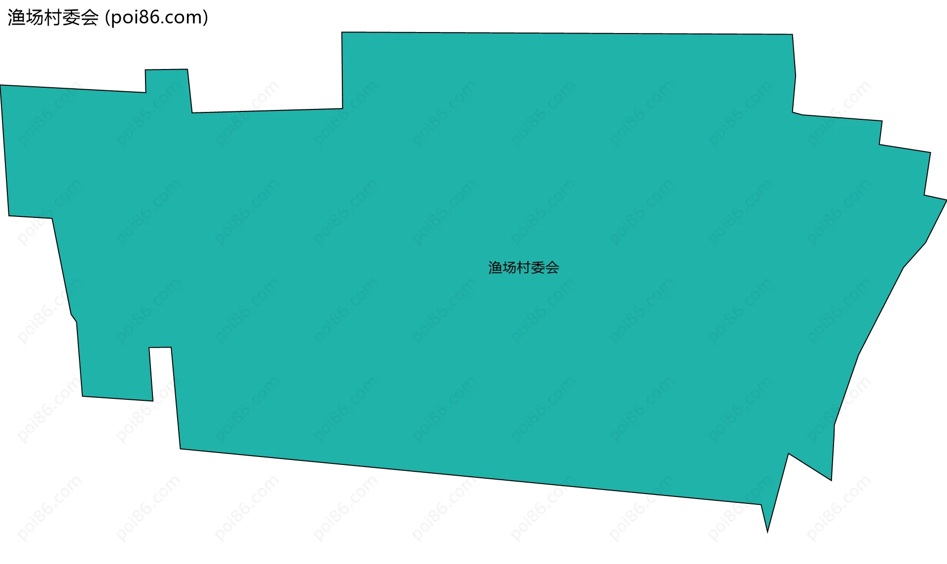 渔场村委会边界地图