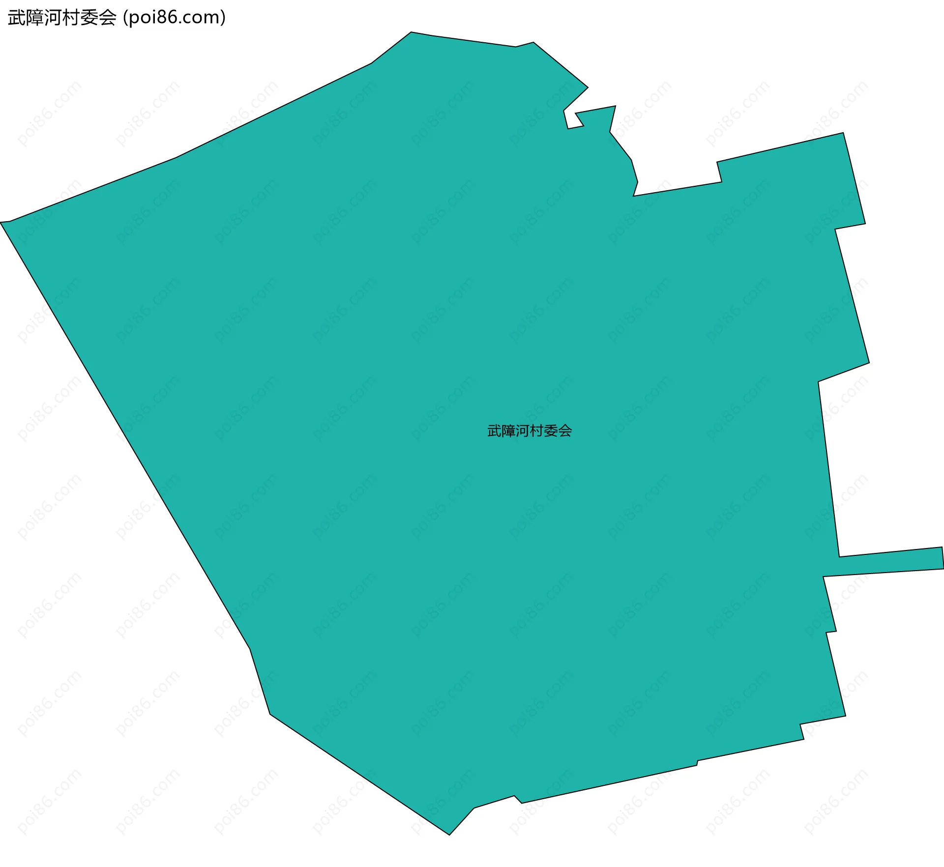 武障河村委会边界地图
