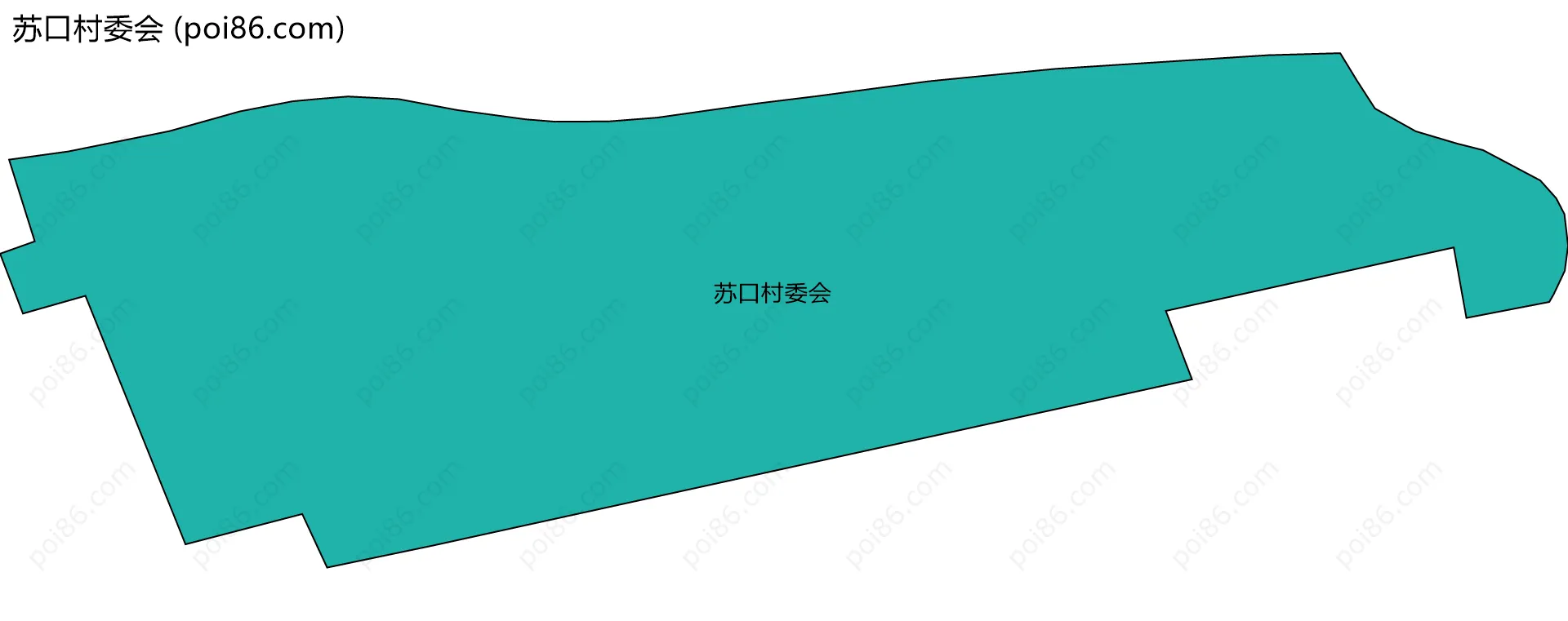 苏口村委会边界地图