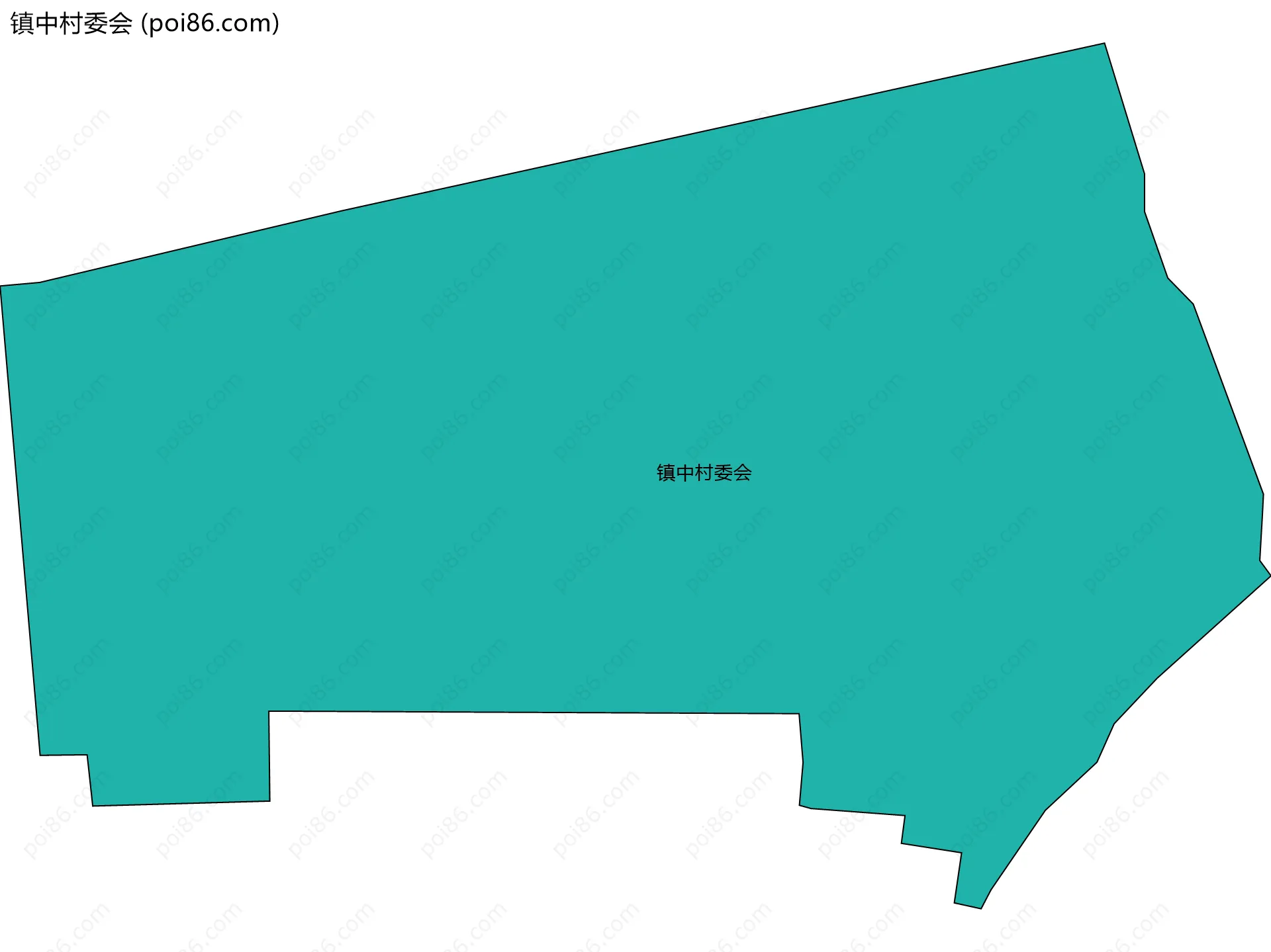 镇中村委会边界地图