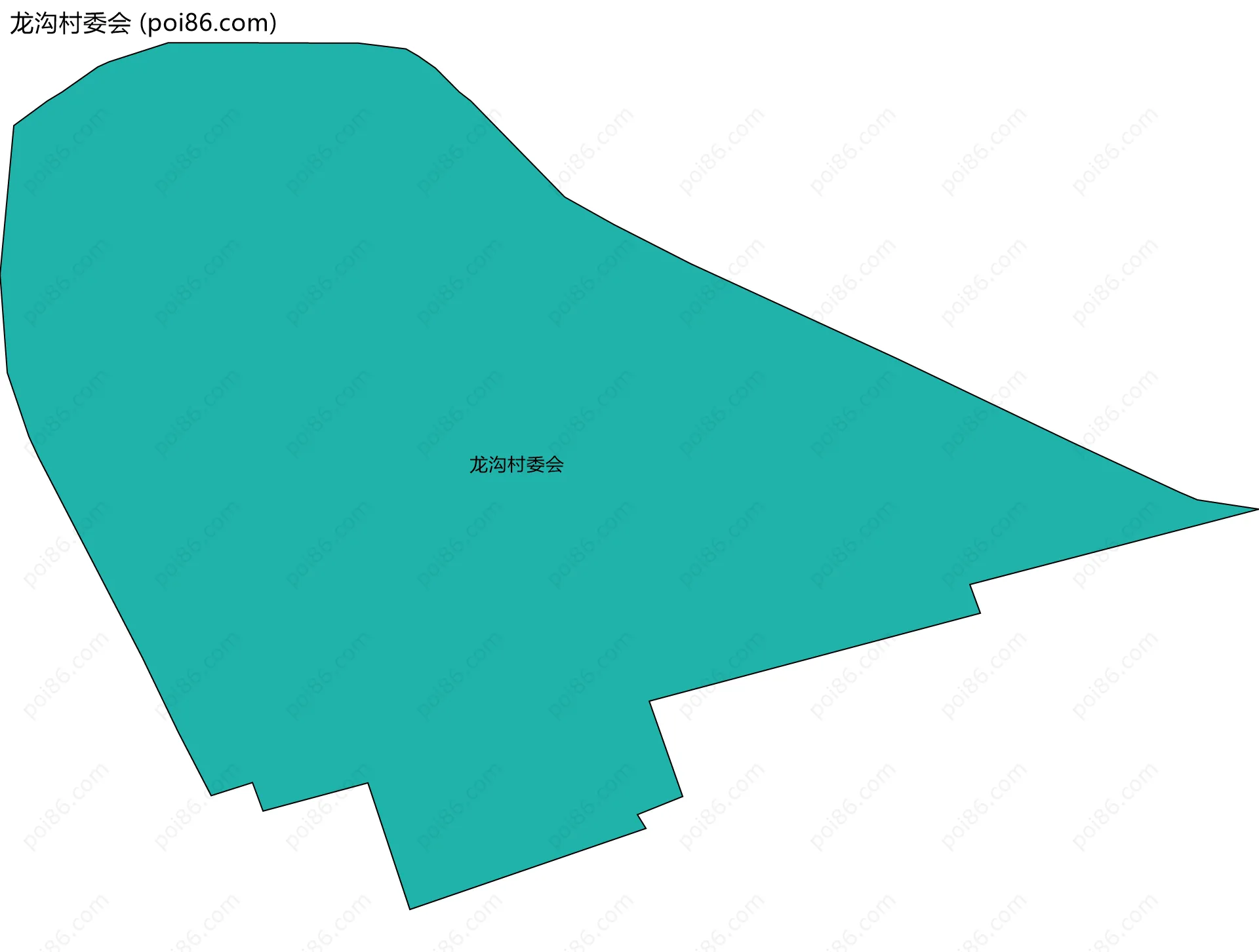 龙沟村委会边界地图