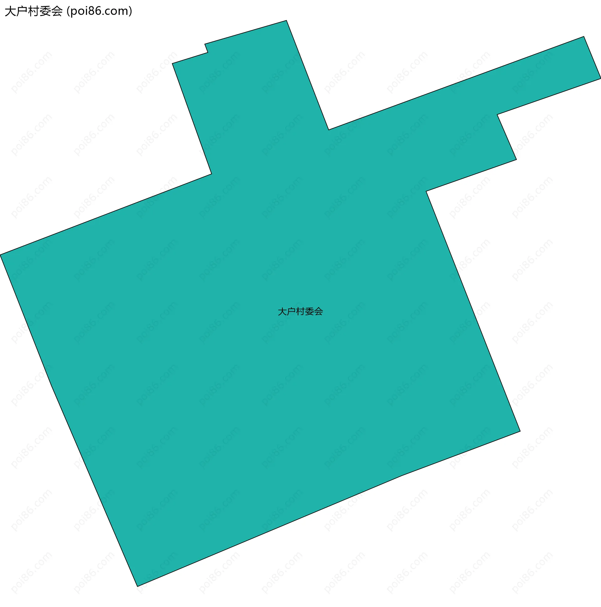 大户村委会边界地图