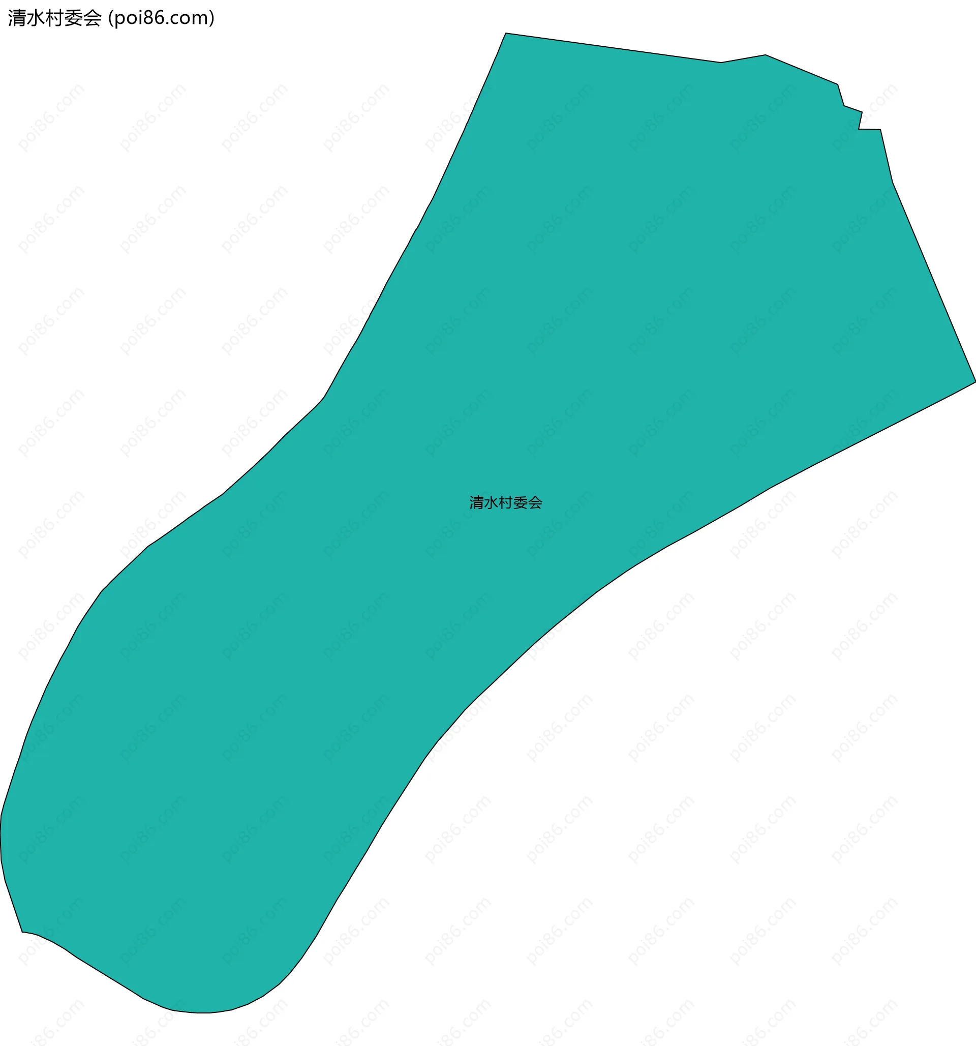 清水村委会边界地图