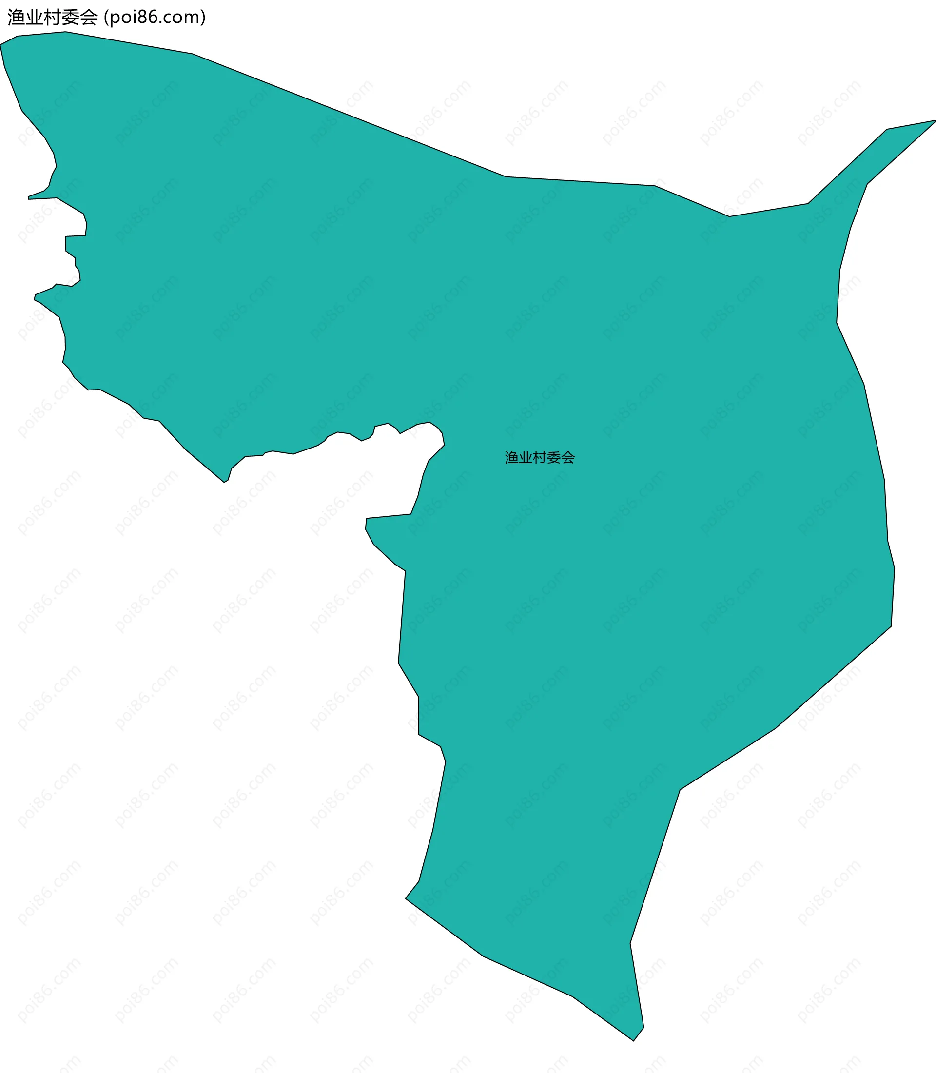 渔业村委会边界地图