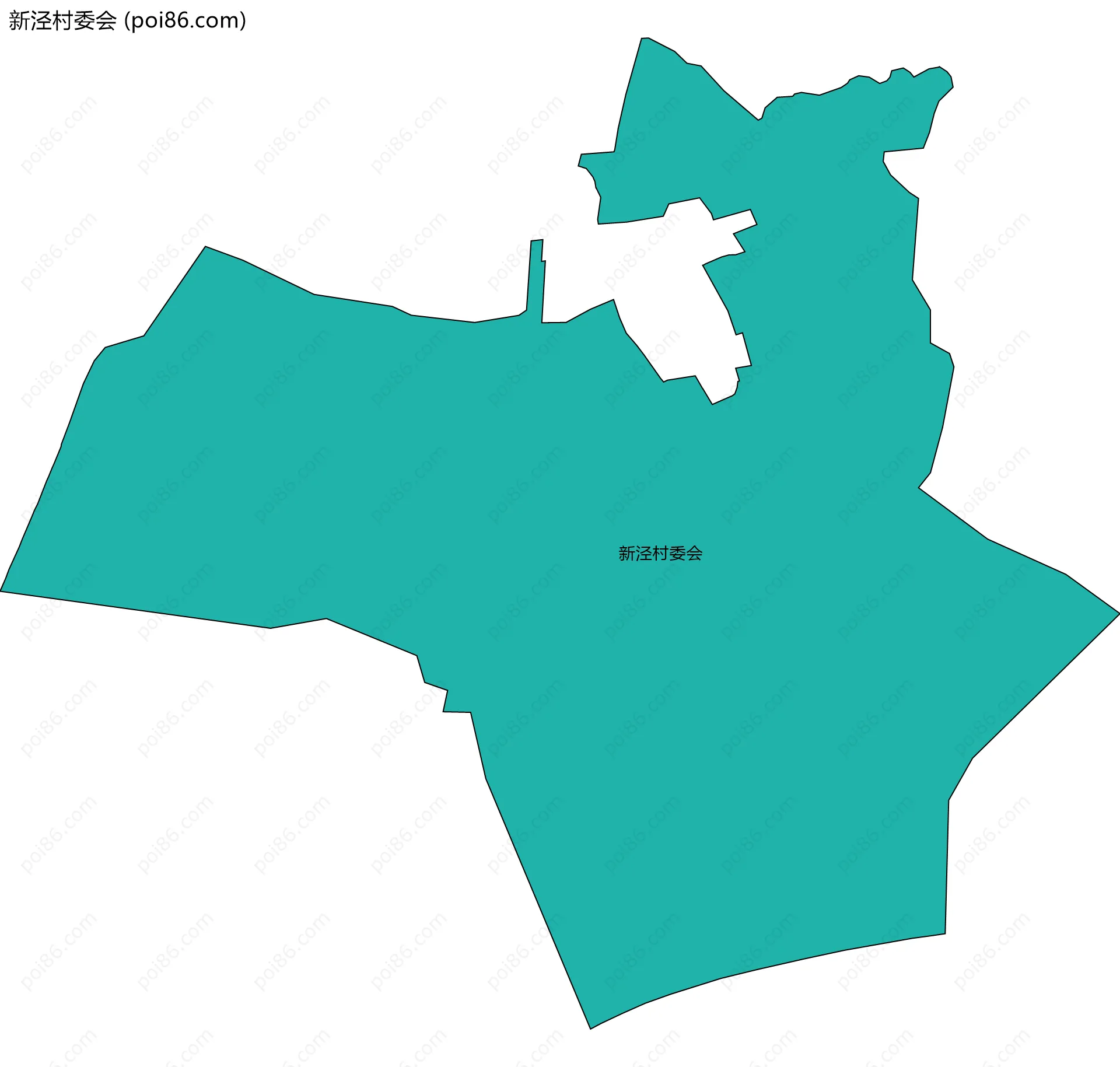 新泾村委会边界地图