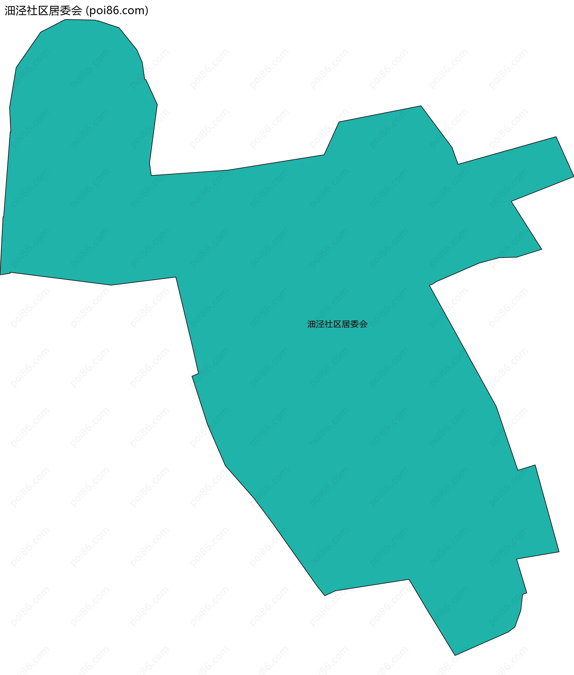 沺泾社区居委会边界地图