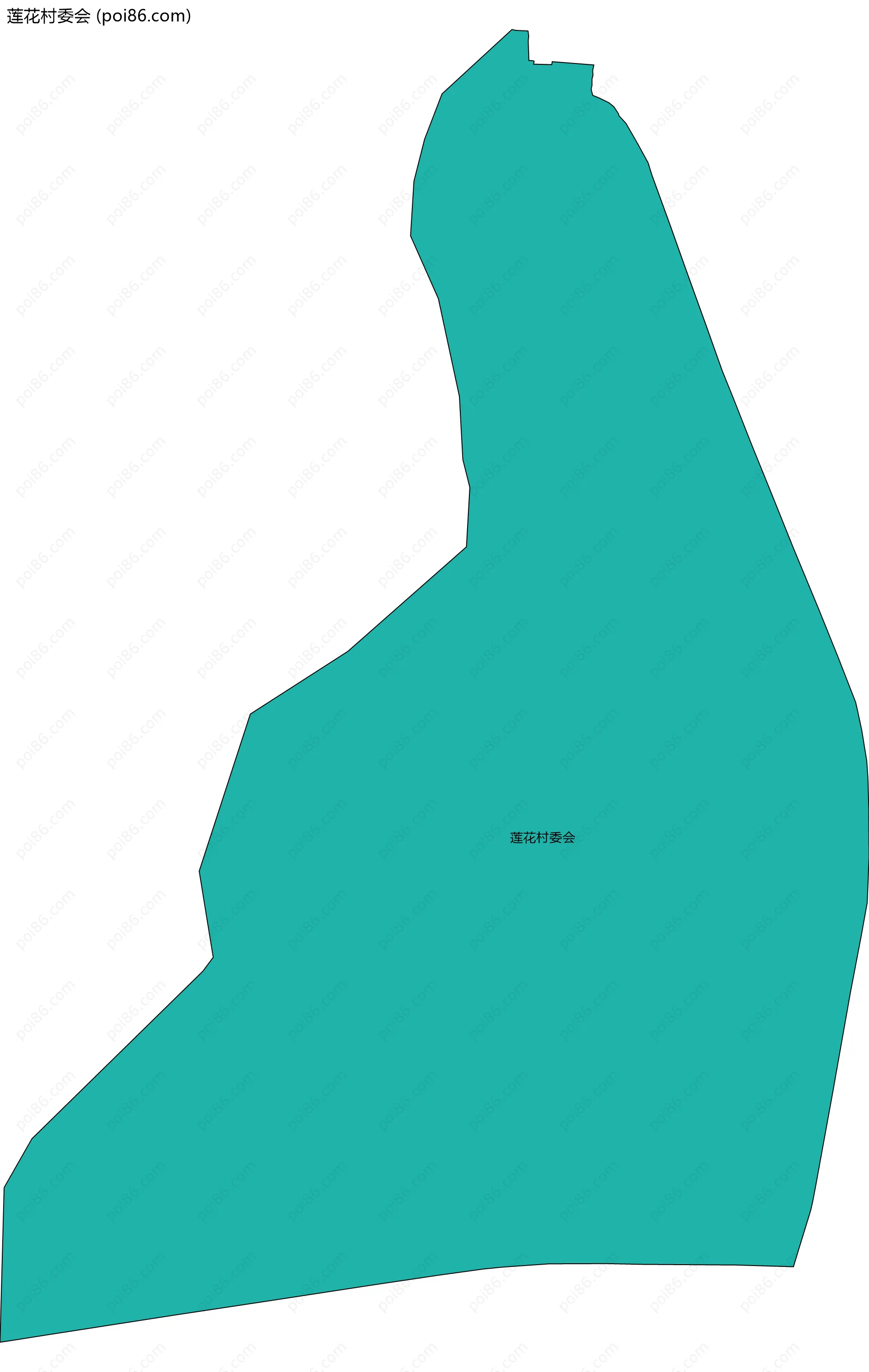 莲花村委会边界地图