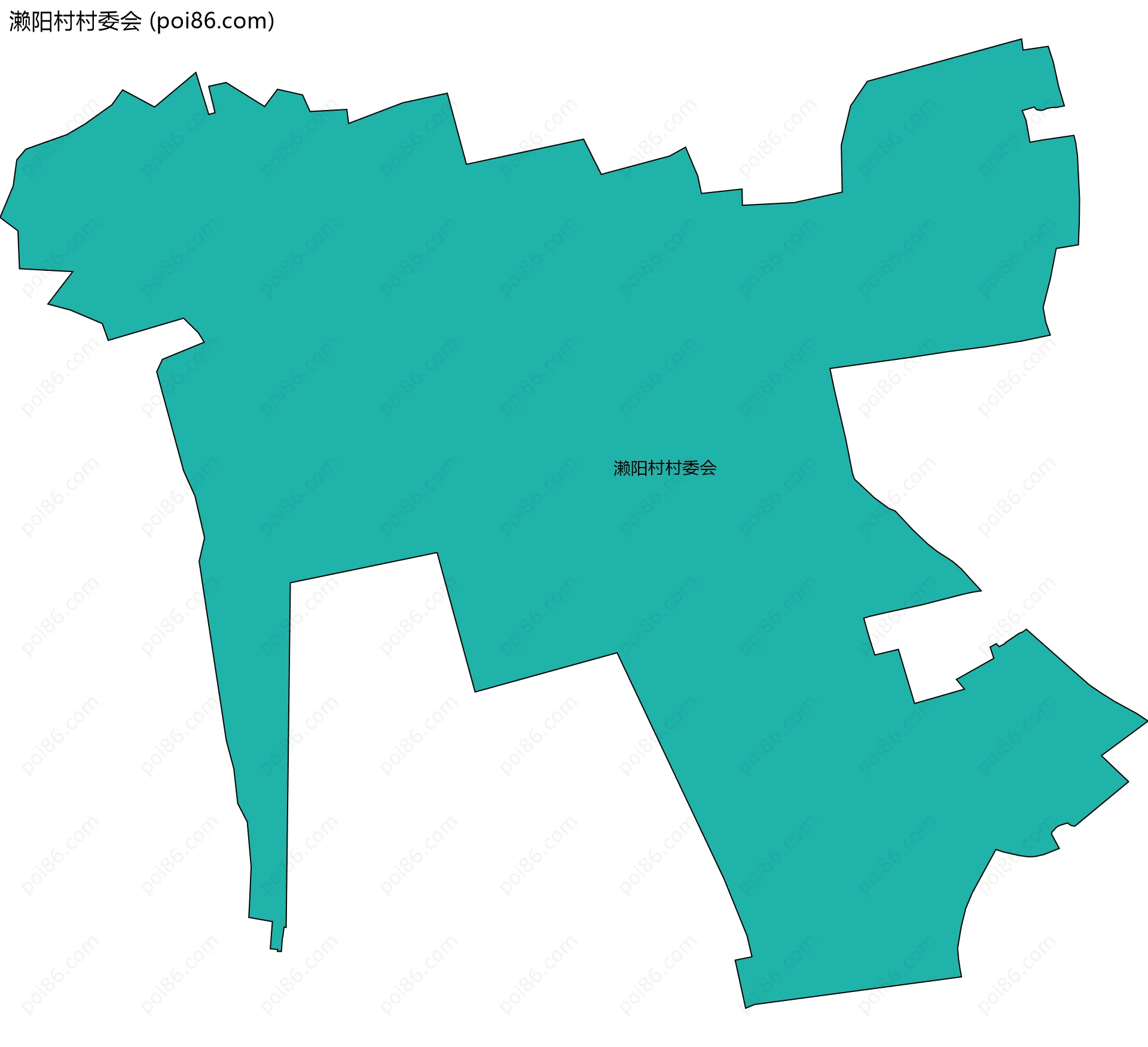 濑阳村村委会边界地图