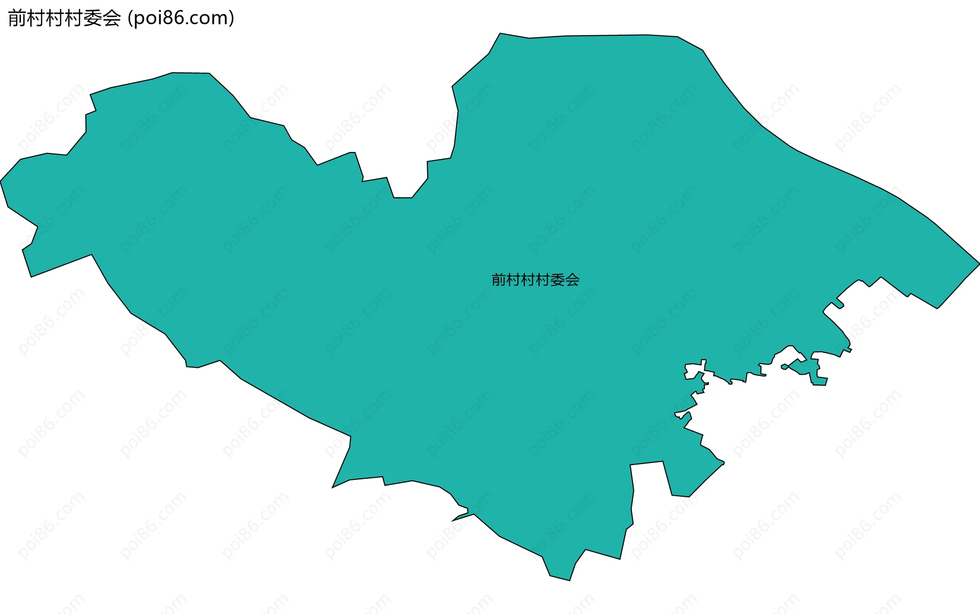 前村村村委会边界地图