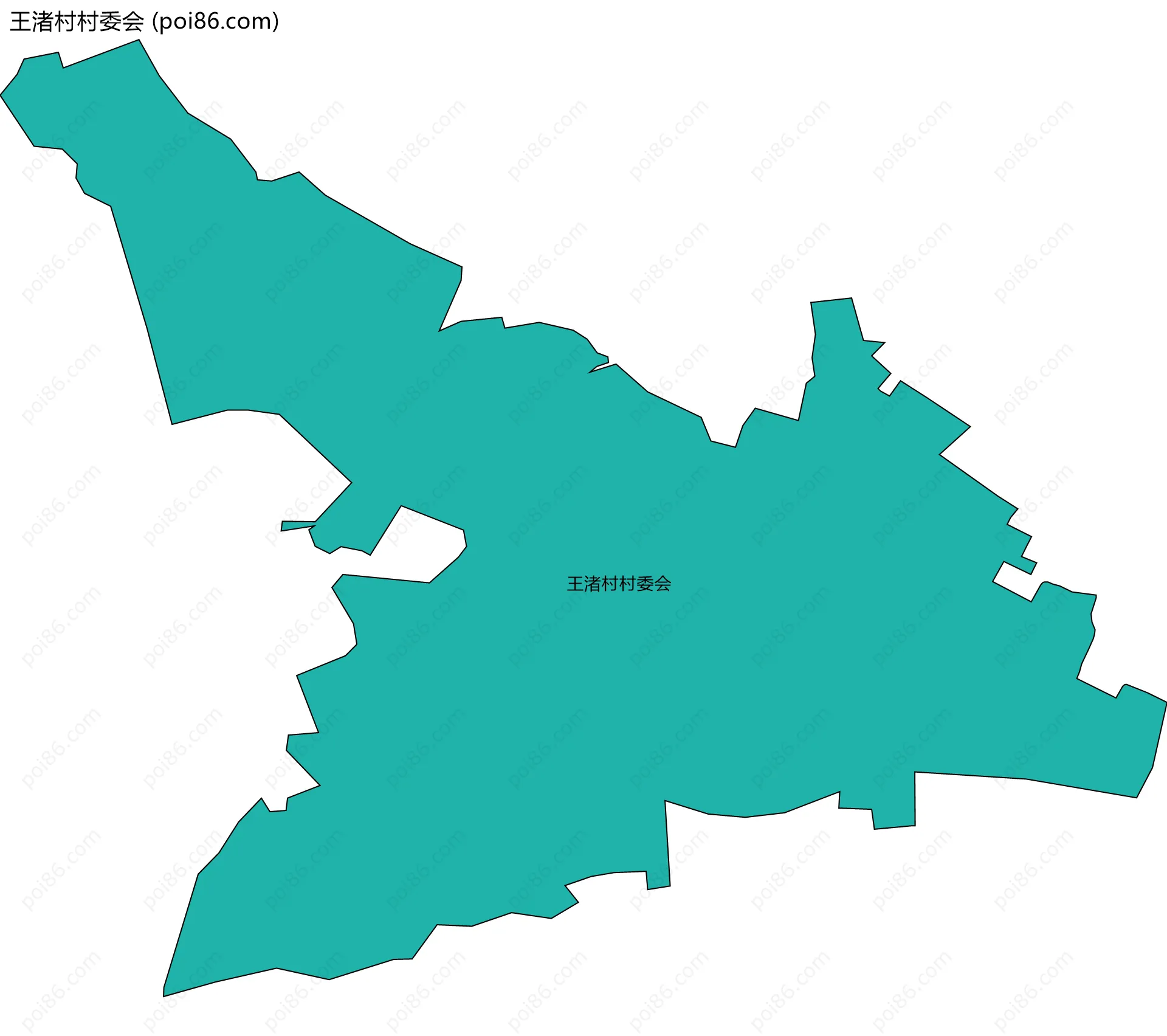 王渚村村委会边界地图
