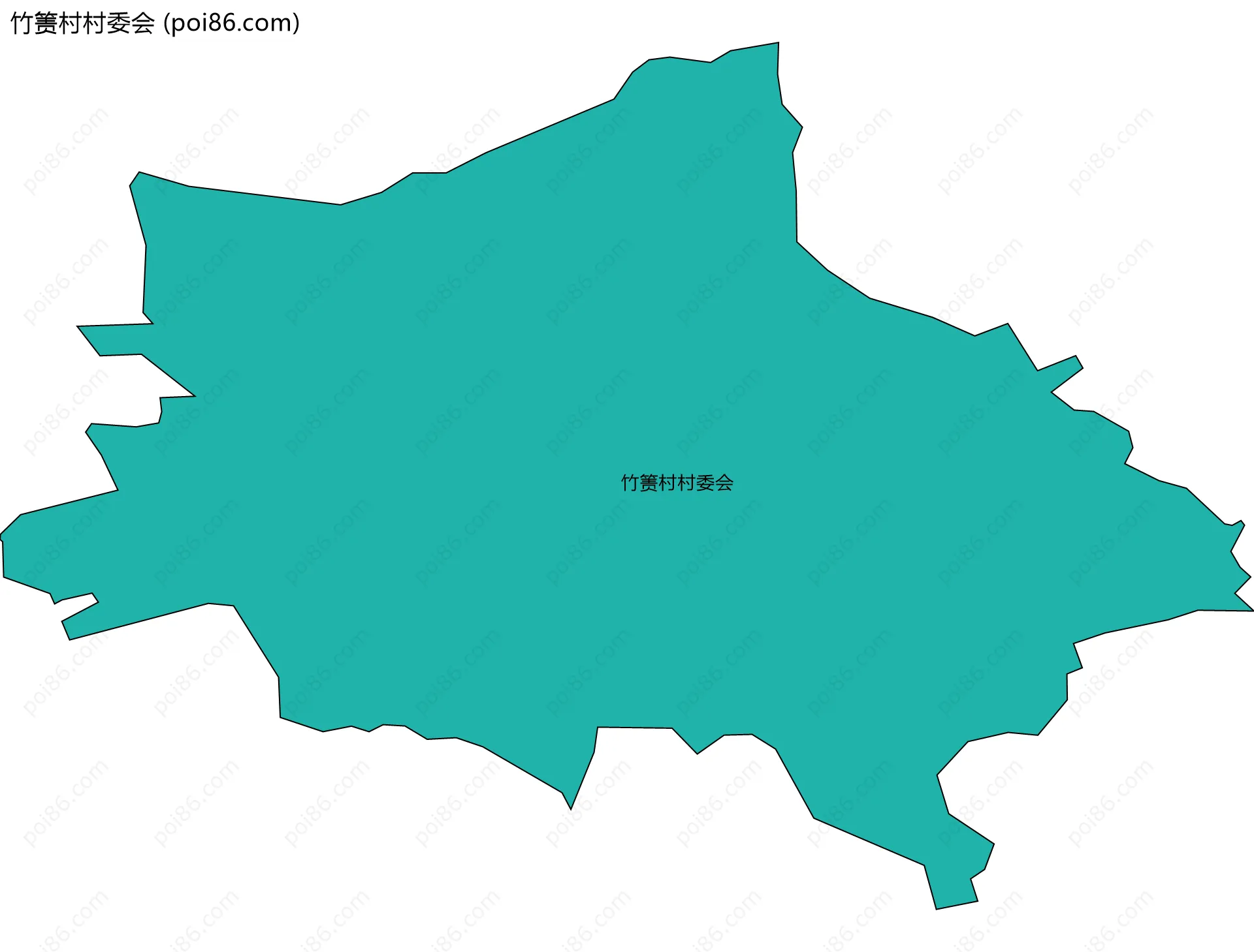 竹箦村村委会边界地图