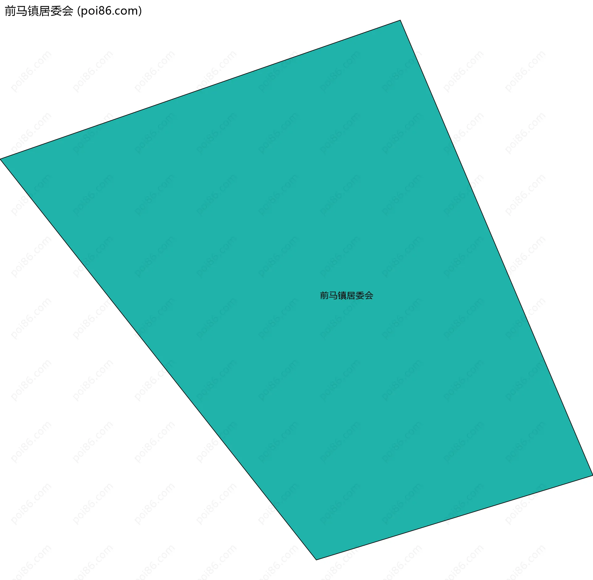 前马镇居委会边界地图