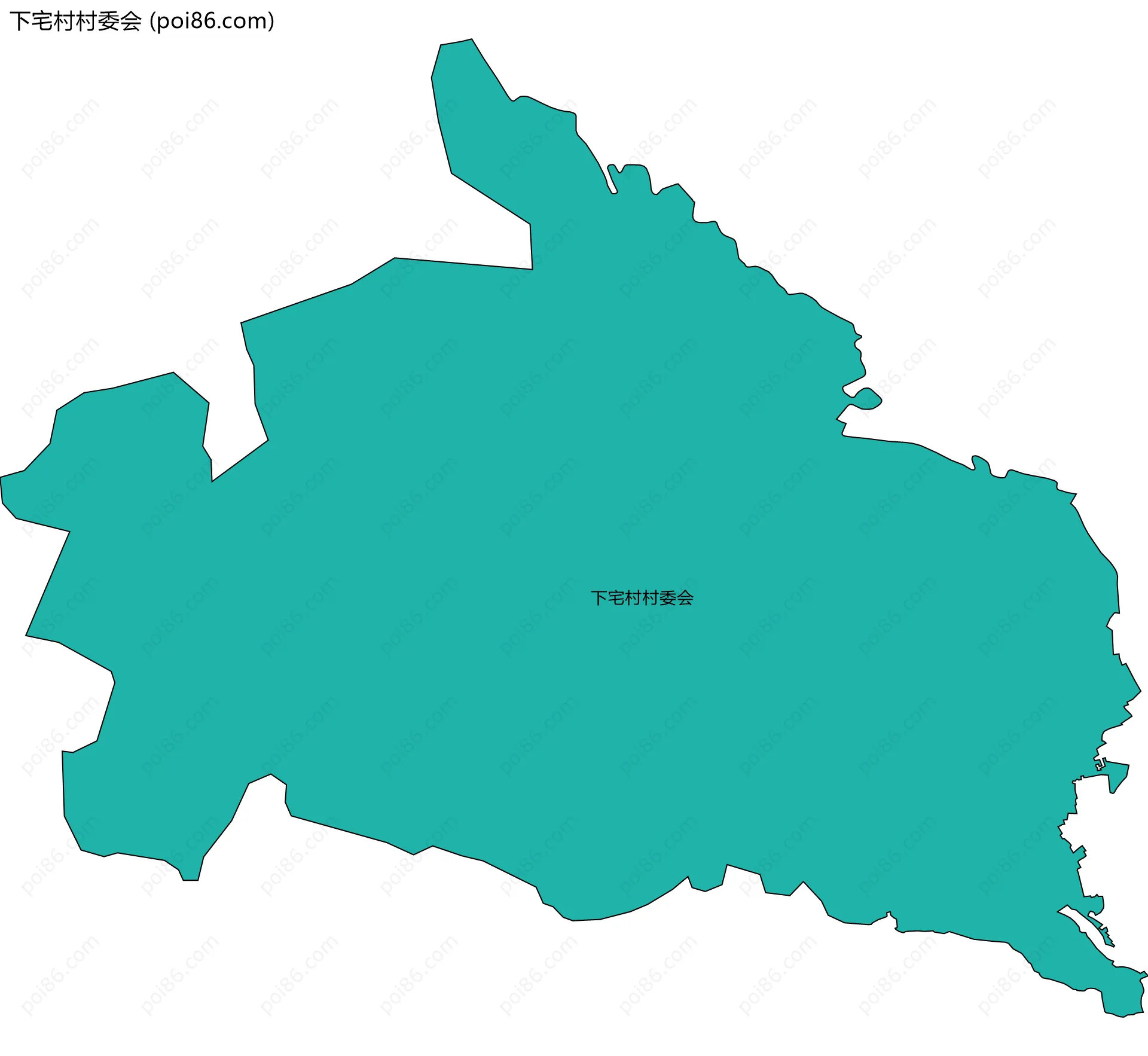 下宅村村委会边界地图