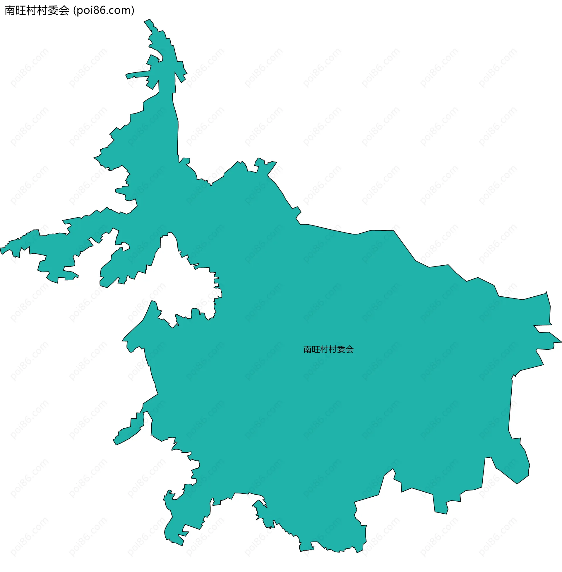 南旺村村委会边界地图