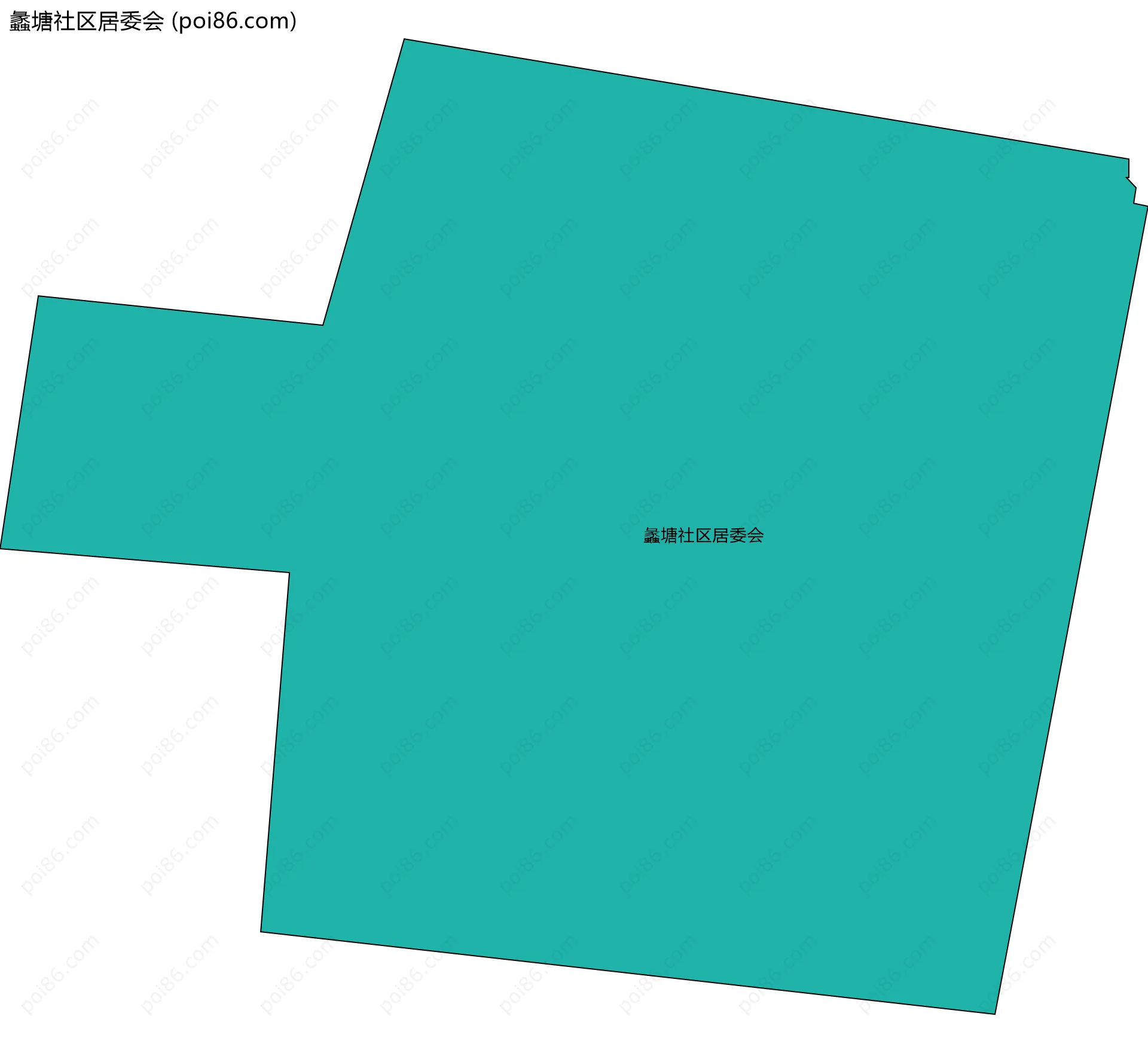 蠡塘社区居委会边界地图