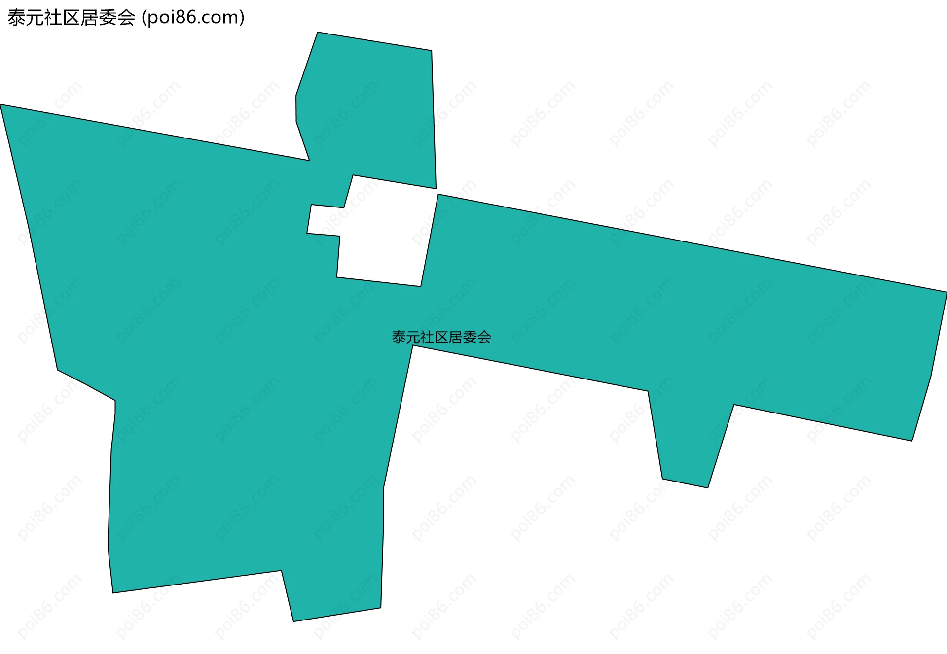 泰元社区居委会边界地图
