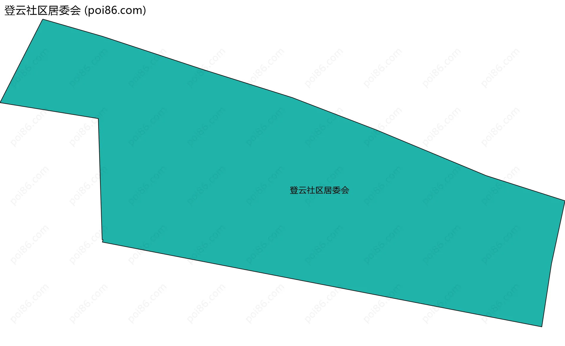 登云社区居委会边界地图