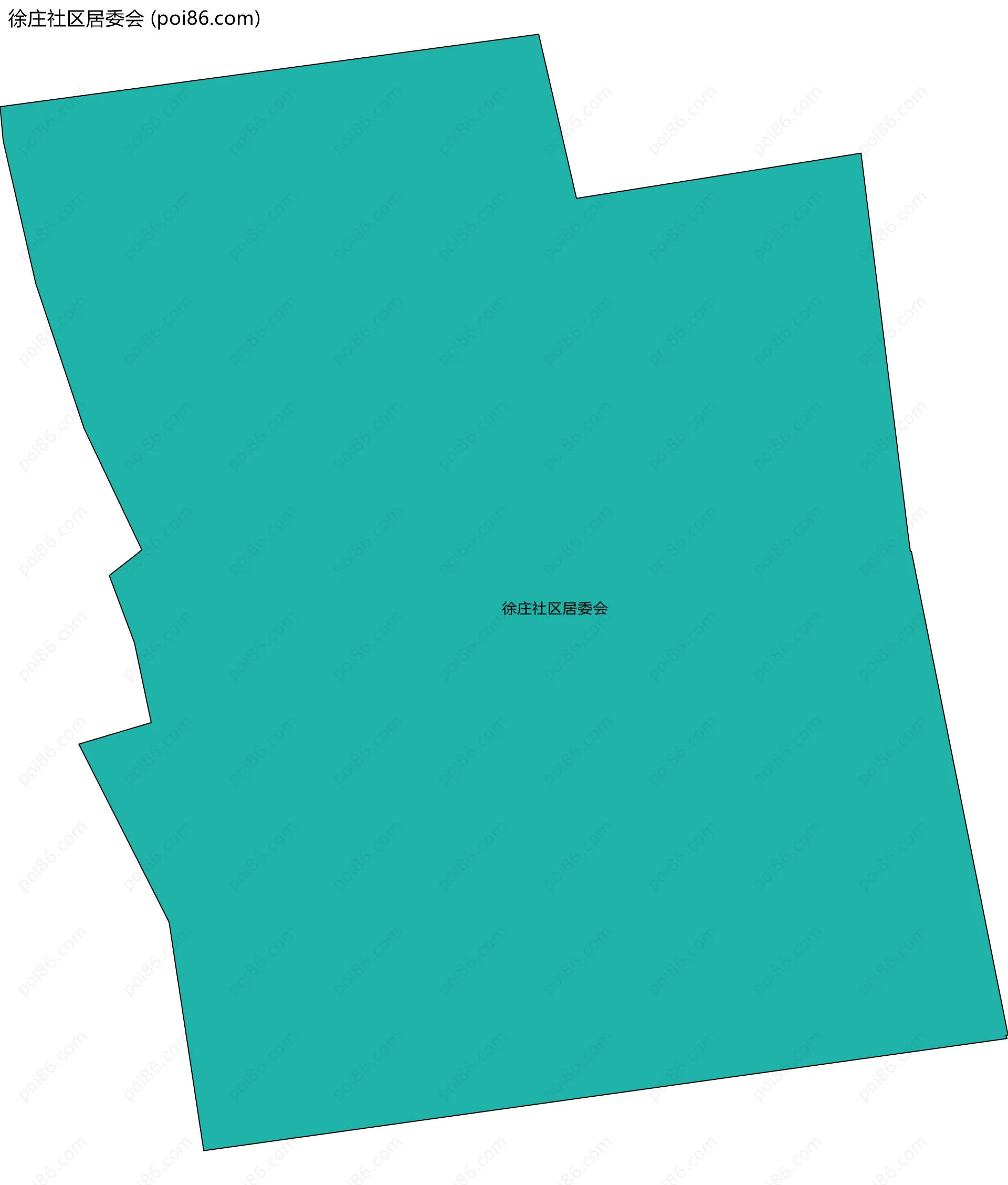 徐庄社区居委会边界地图