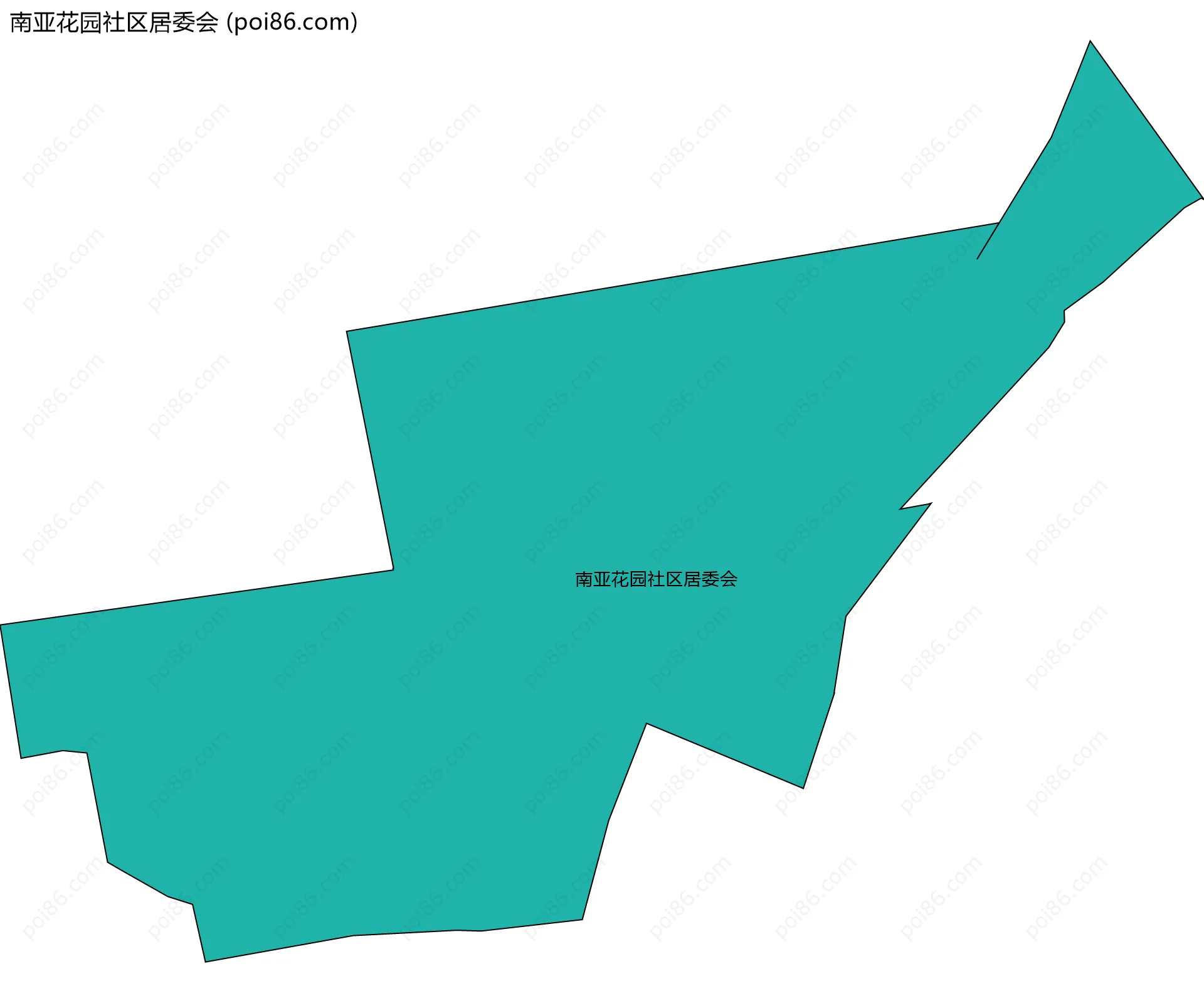 南亚花园社区居委会边界地图