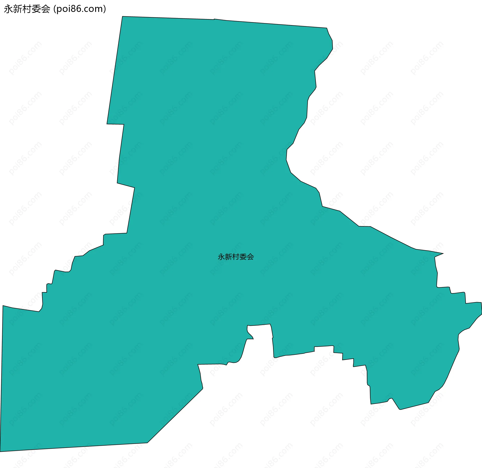 永新村委会边界地图