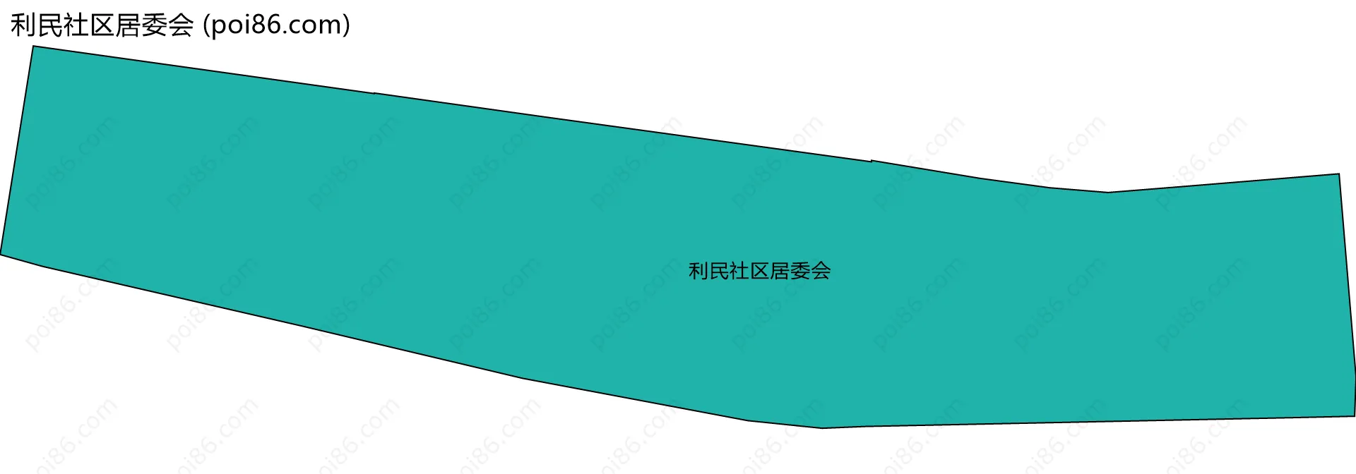 利民社区居委会边界地图
