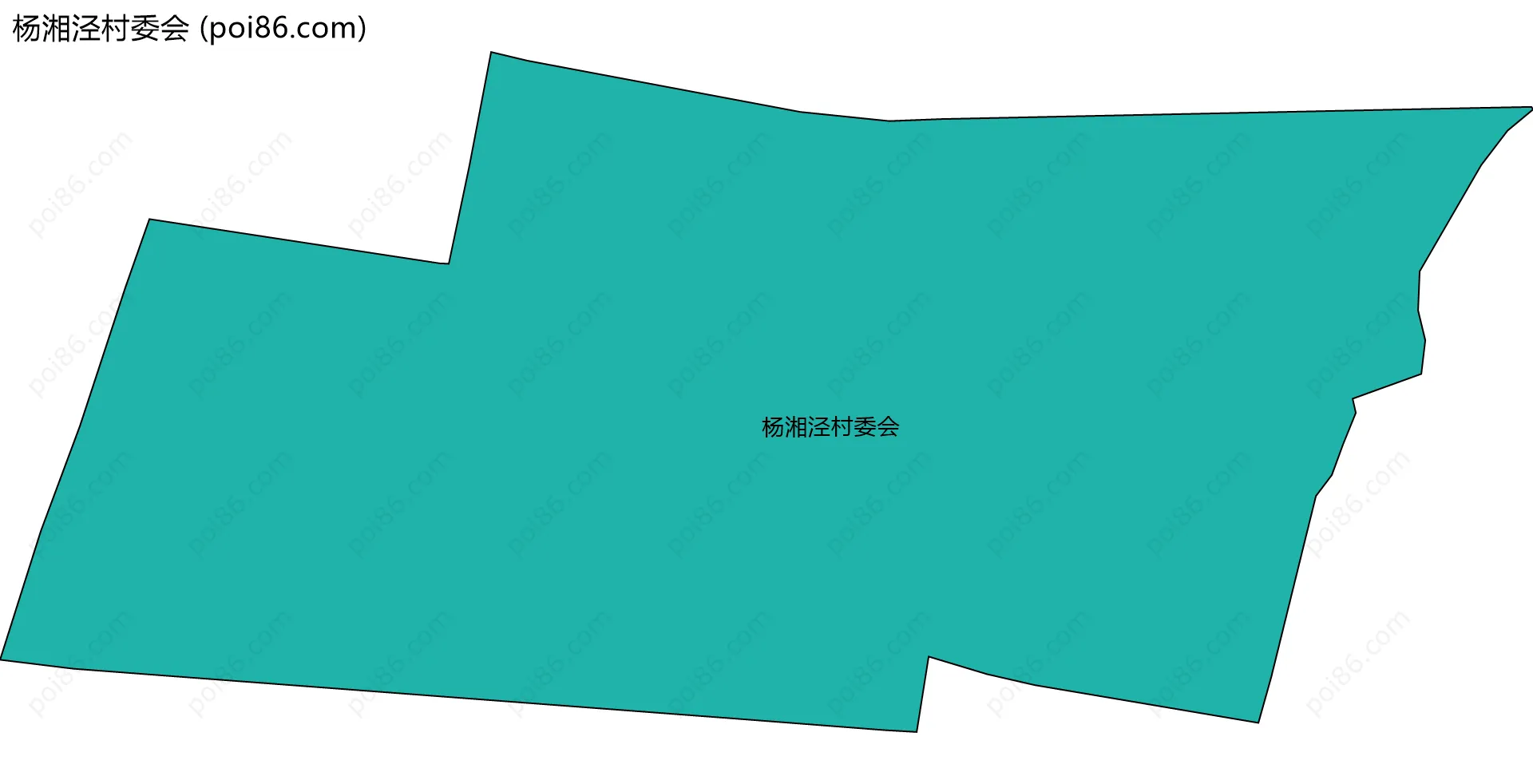 杨湘泾村委会边界地图