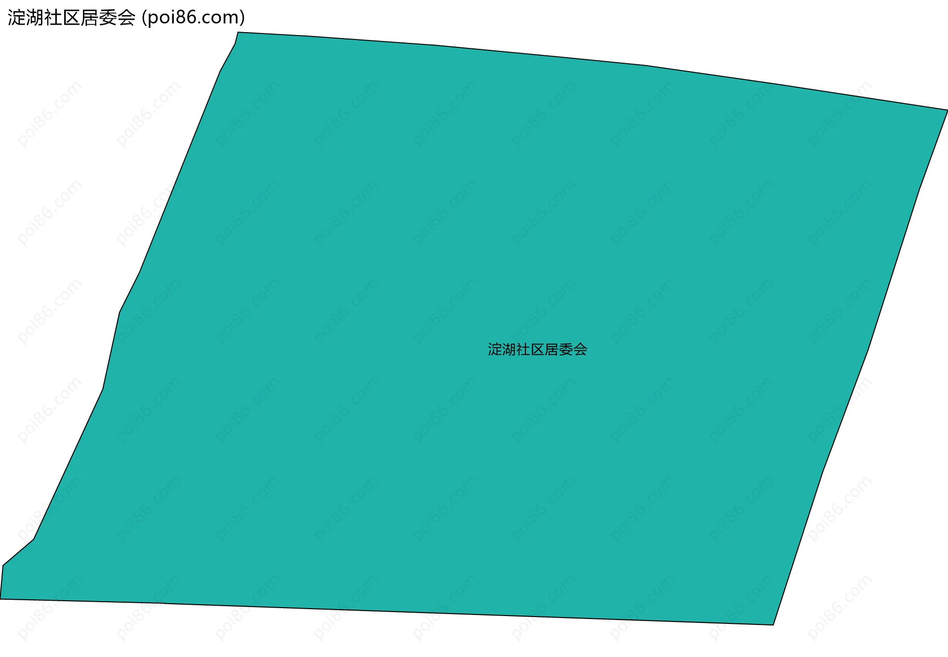 淀湖社区居委会边界地图