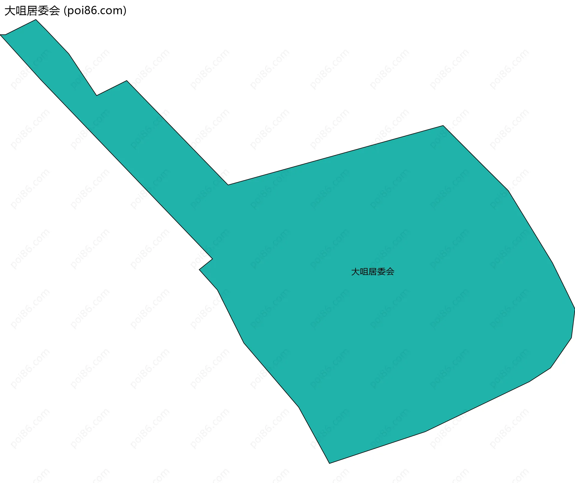 大咀居委会边界地图