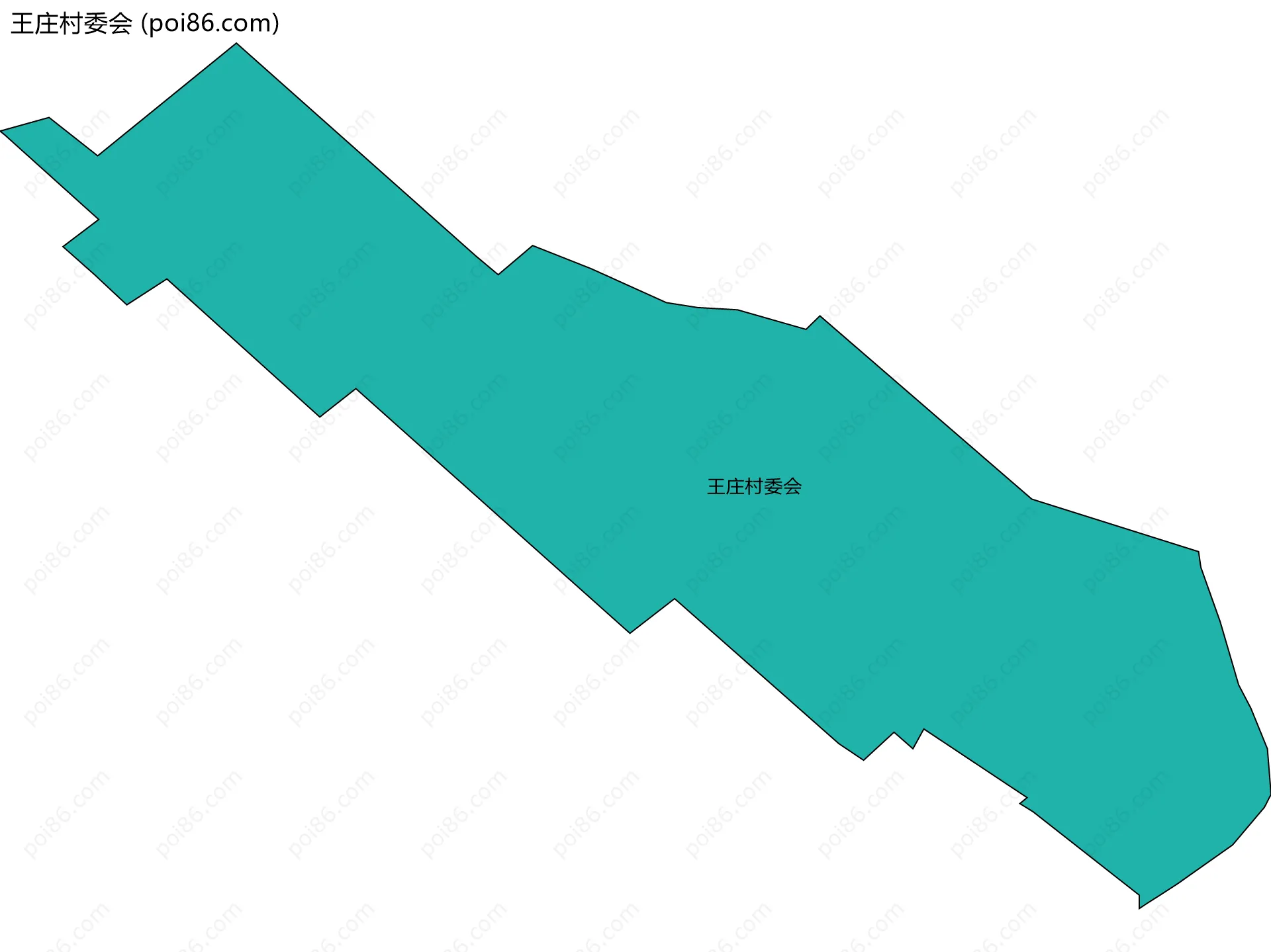 王庄村委会边界地图