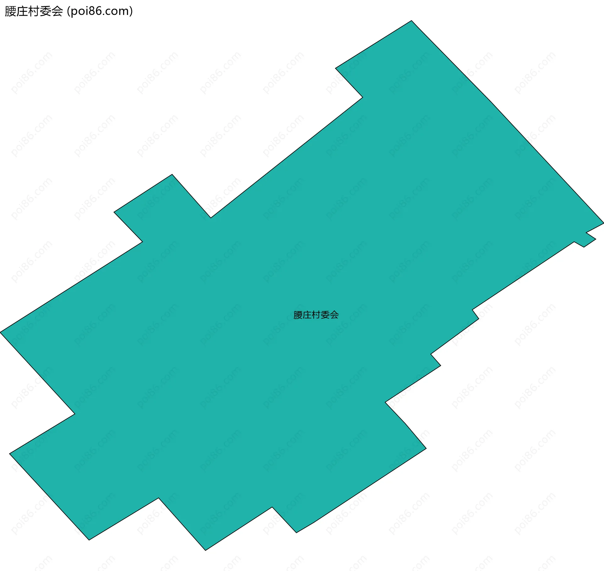 腰庄村委会边界地图