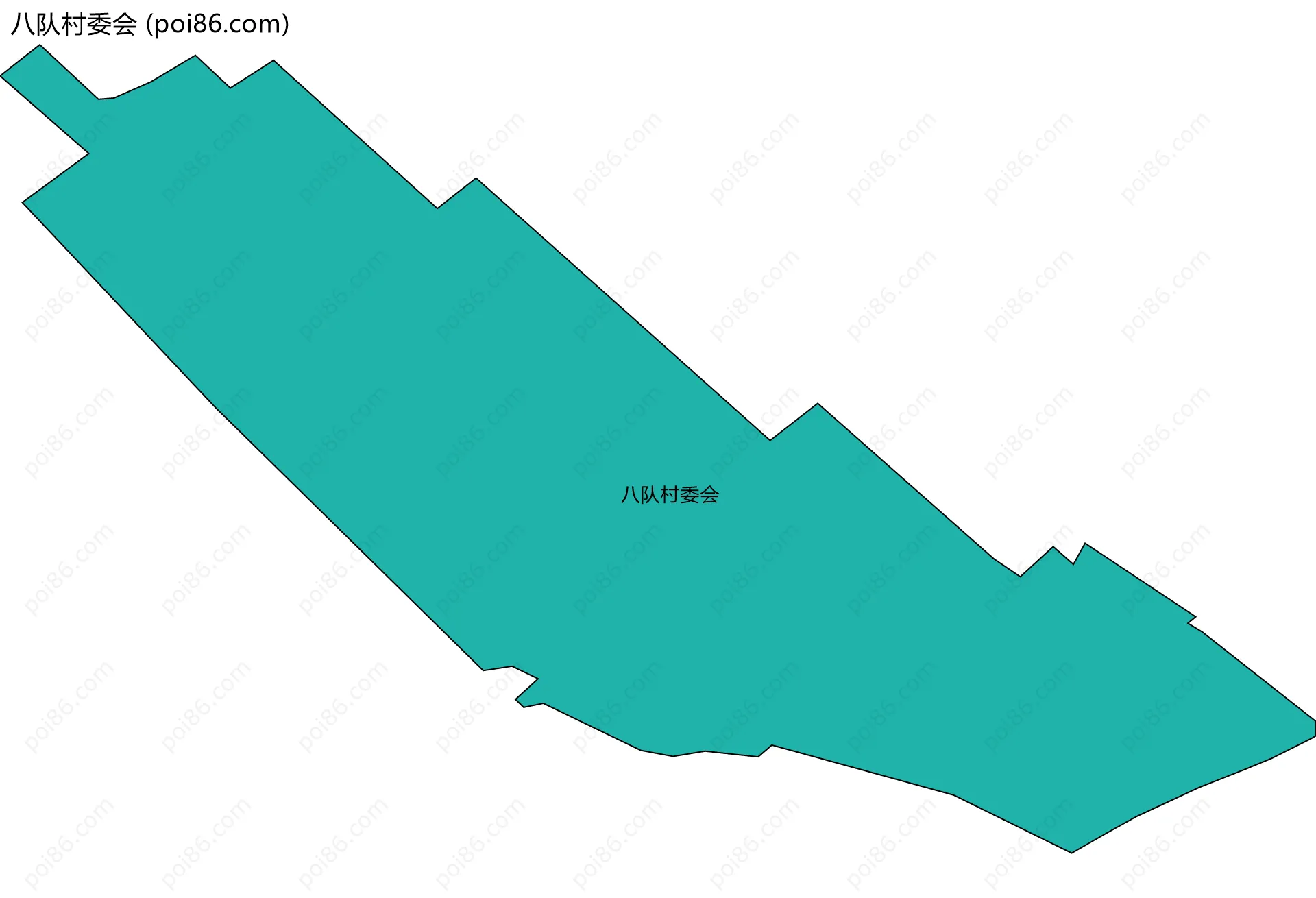 八队村委会边界地图