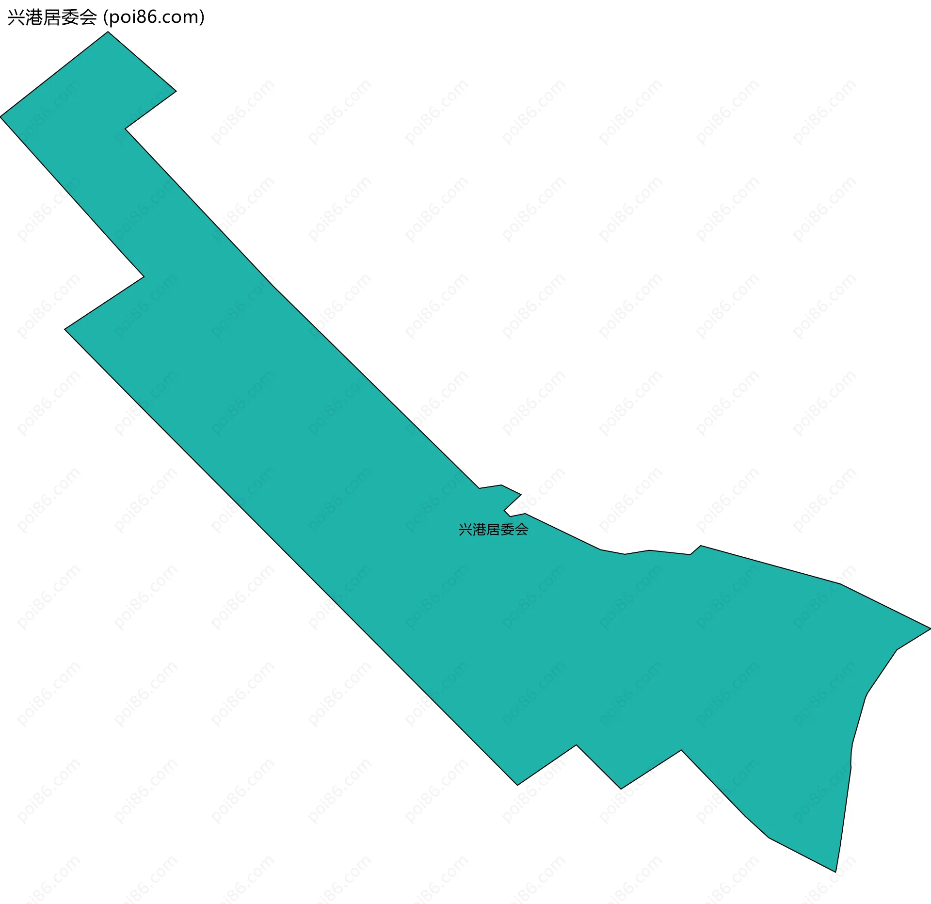 兴港居委会边界地图