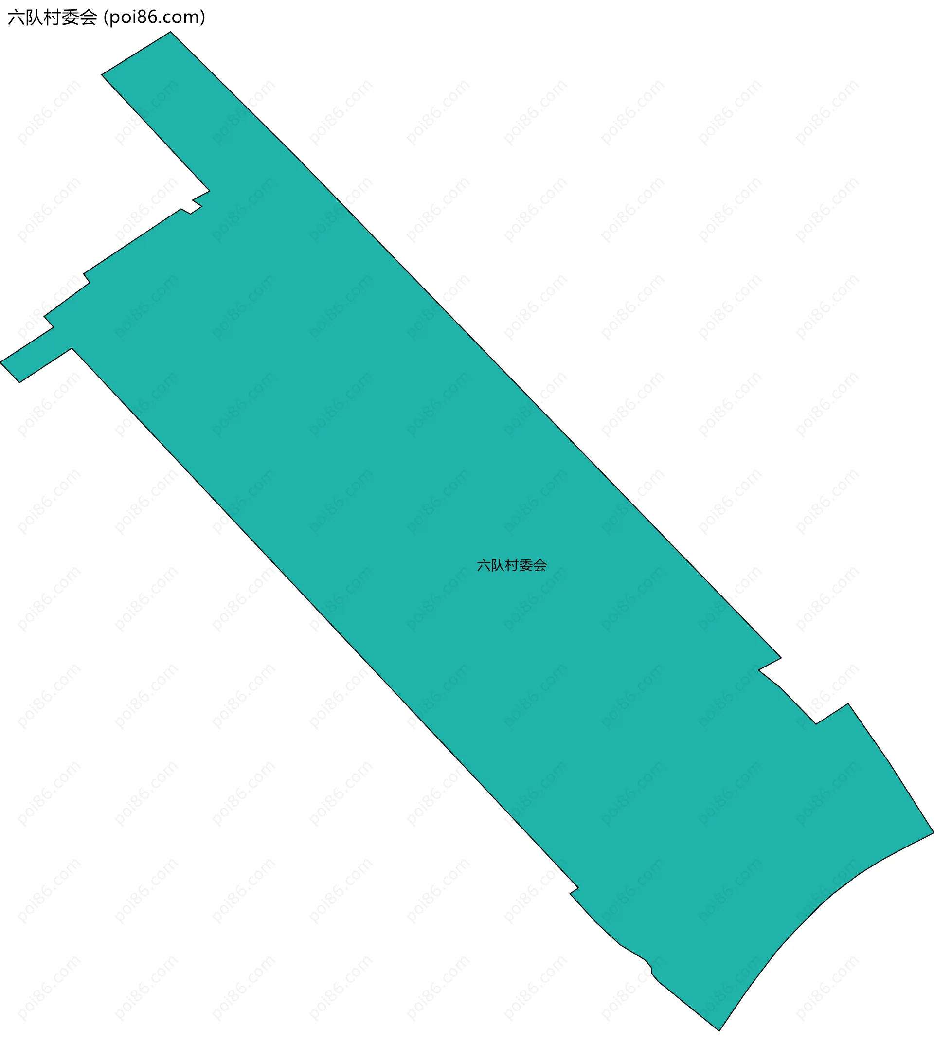 六队村委会边界地图