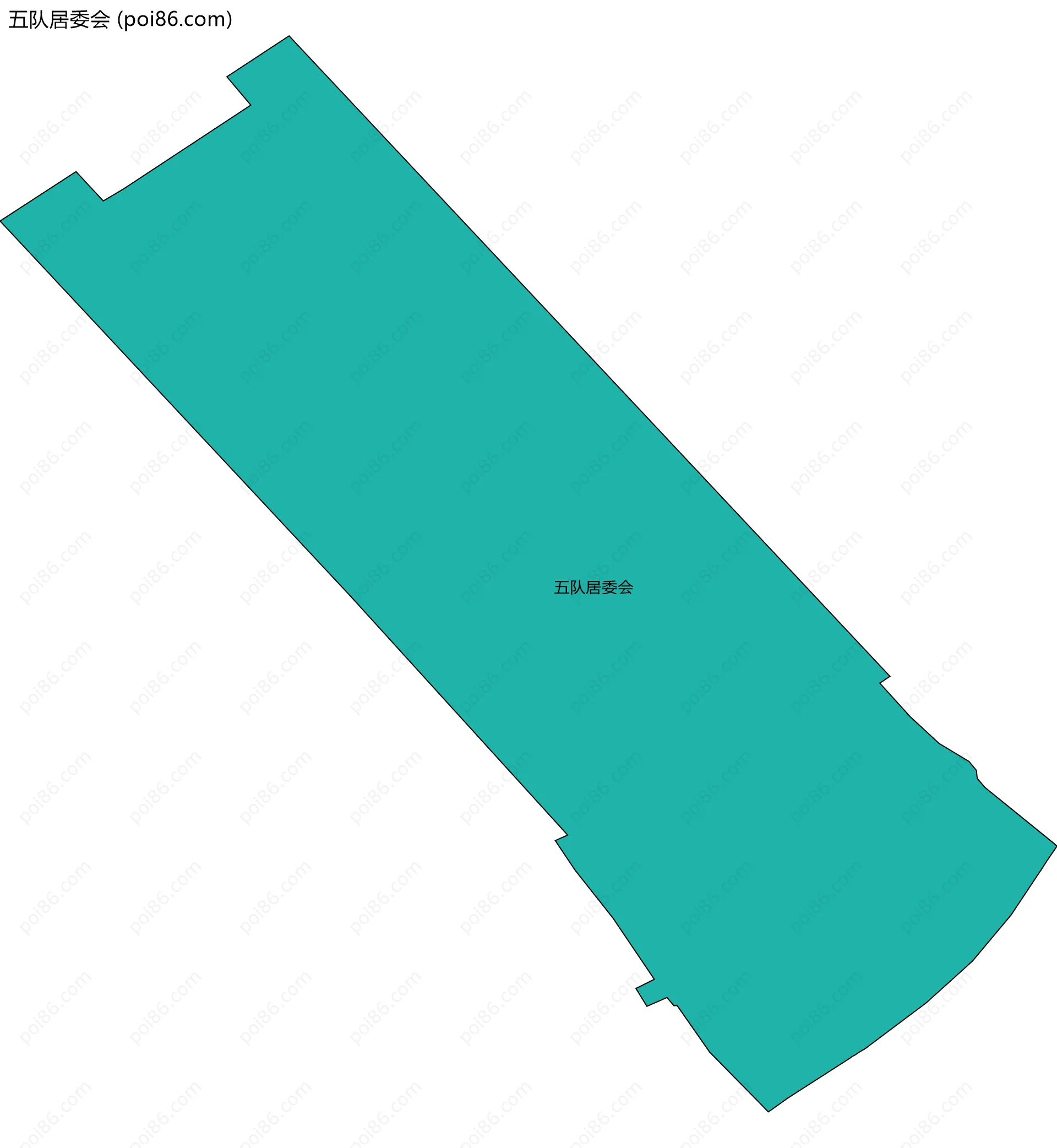 五队居委会边界地图