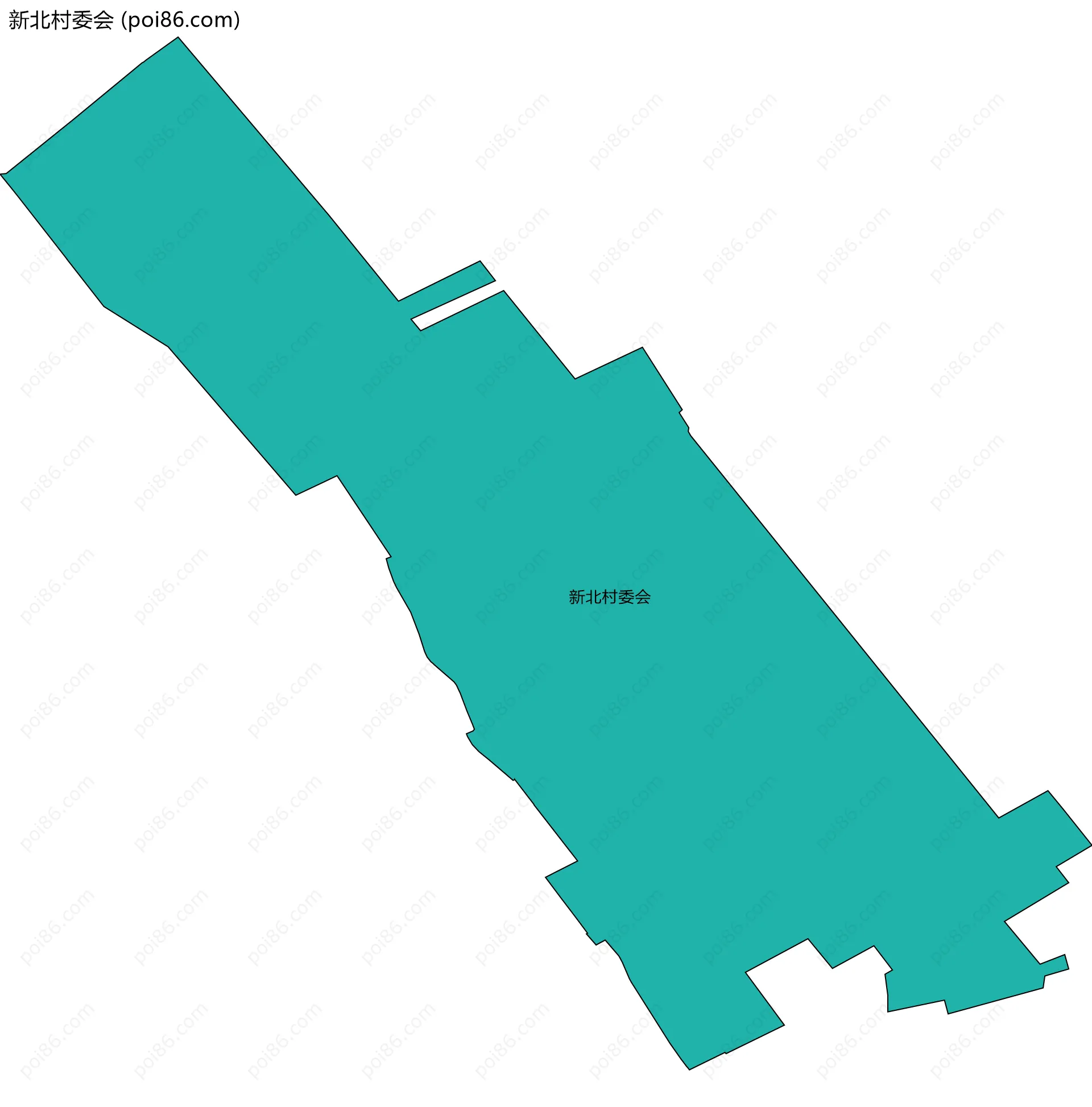 新北村委会边界地图