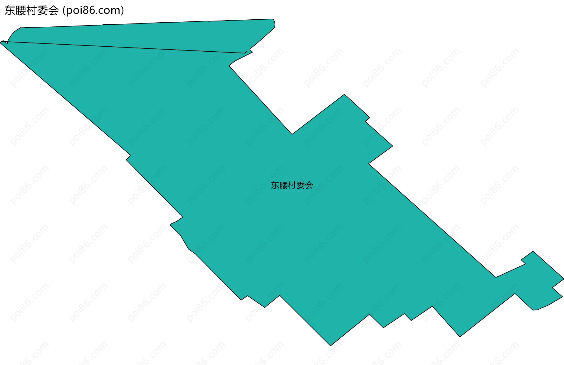 东腰村委会边界地图