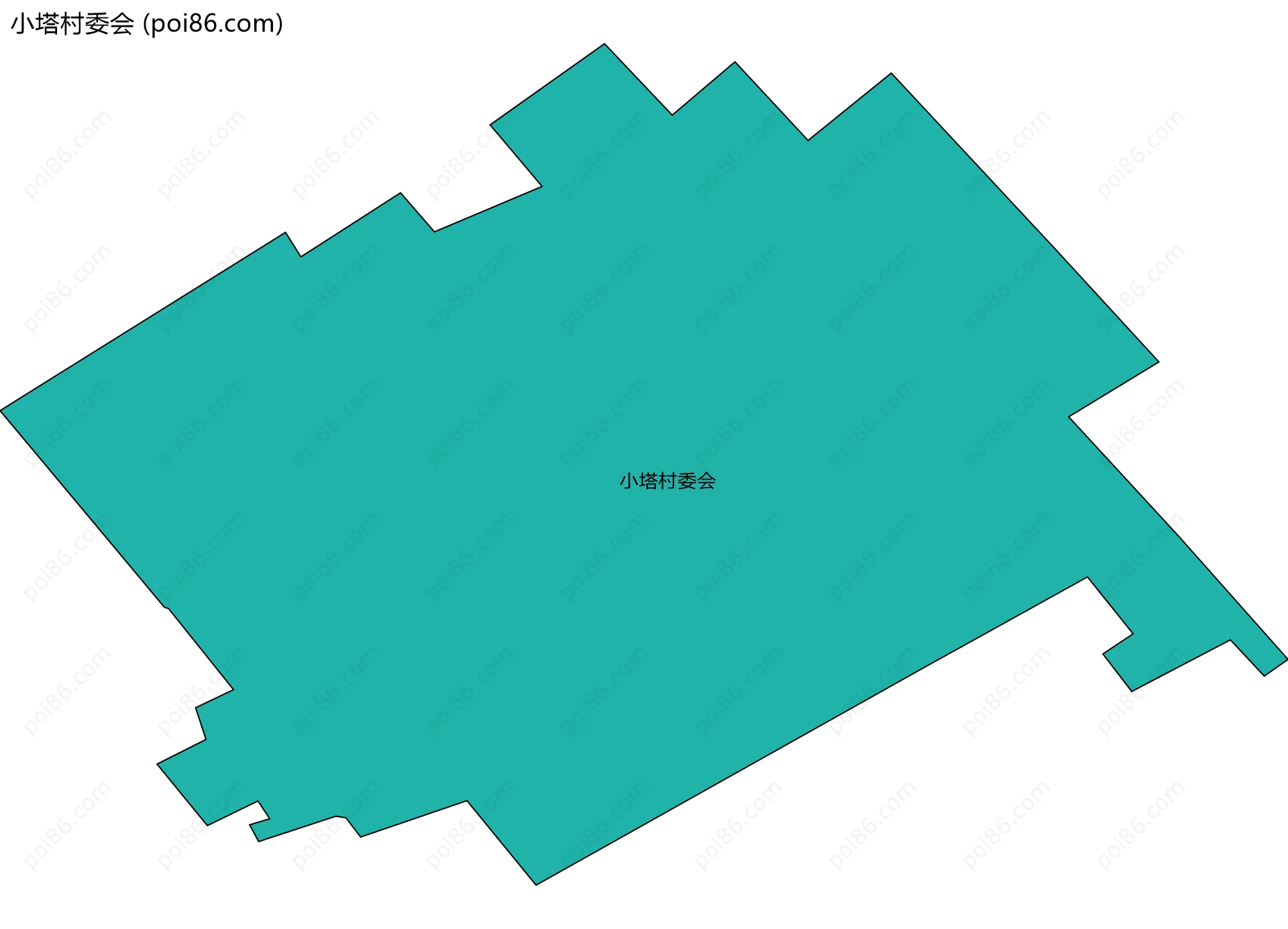 小塔村委会边界地图