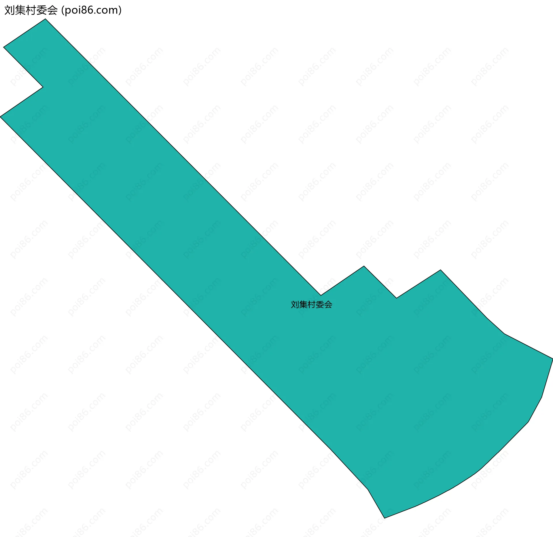 刘集村委会边界地图