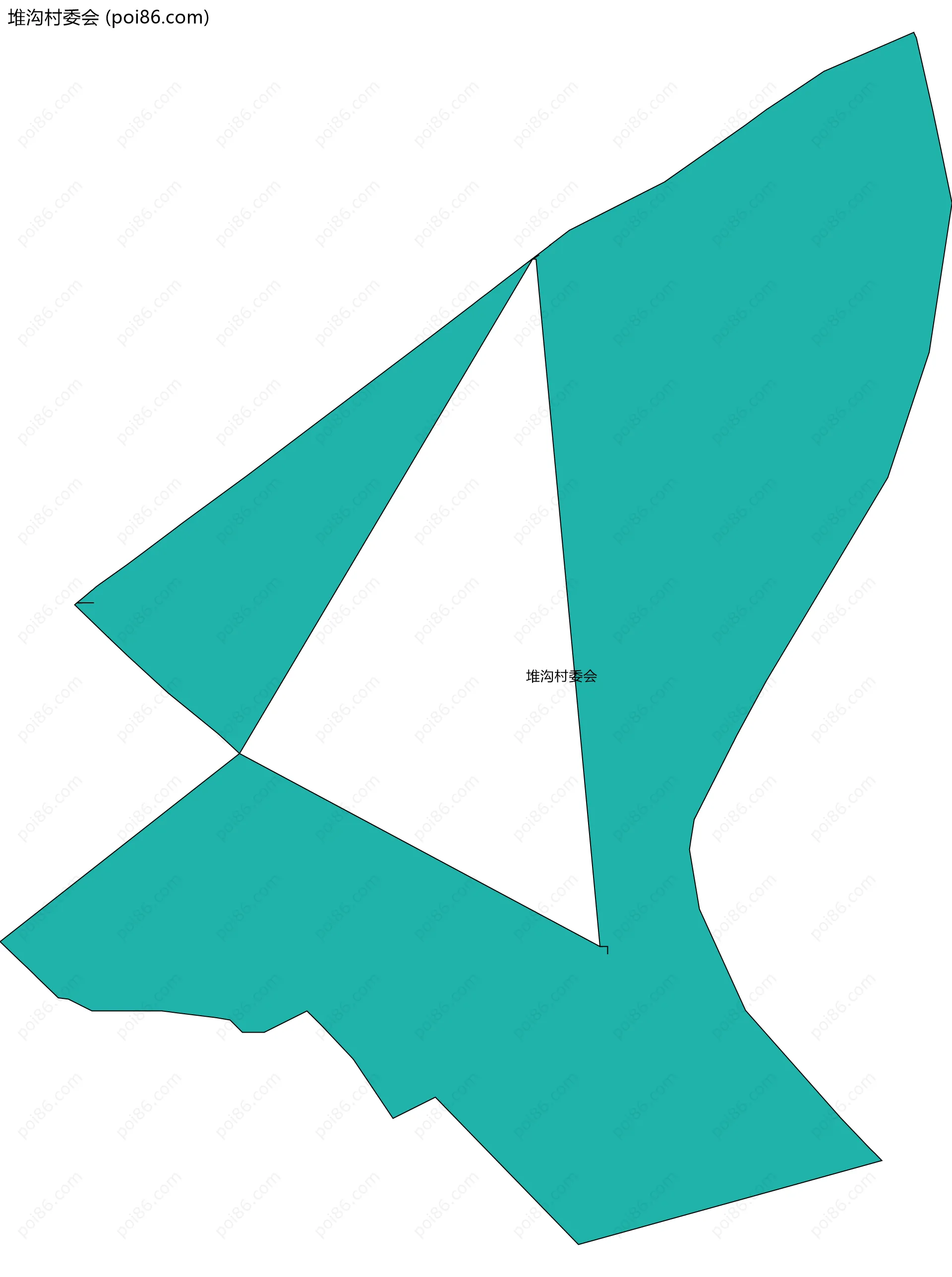 堆沟村委会边界地图