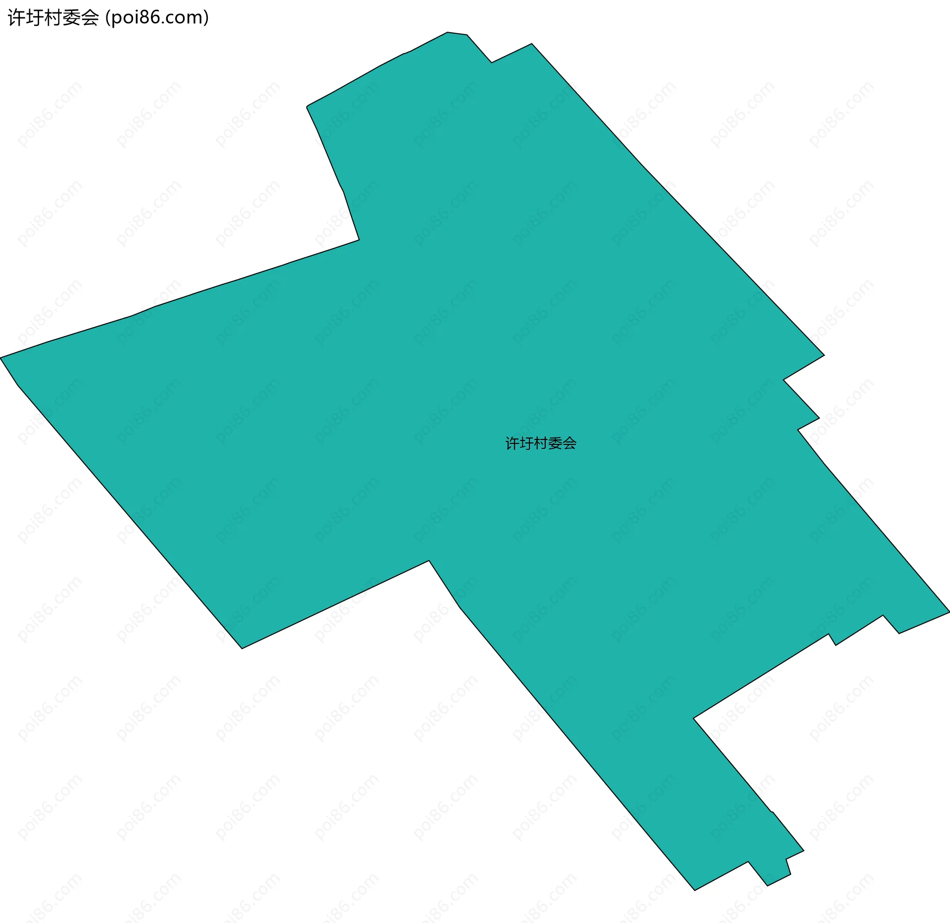 许圩村委会边界地图