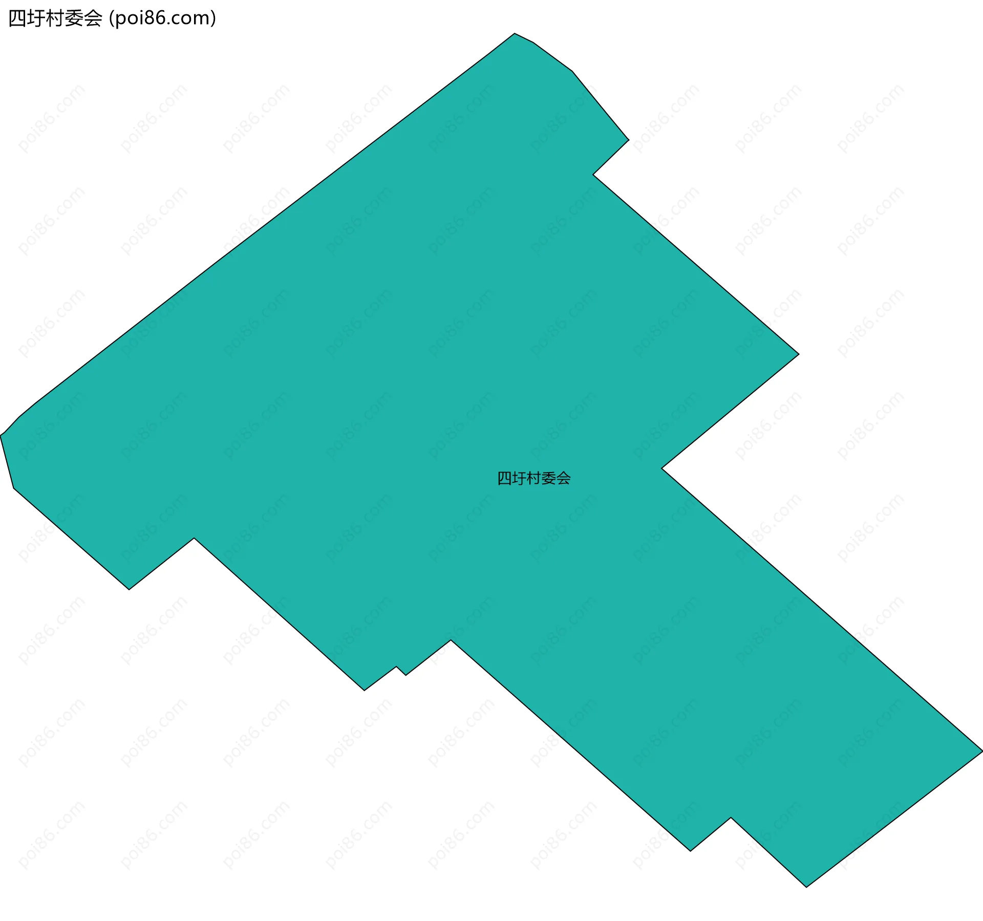 四圩村委会边界地图