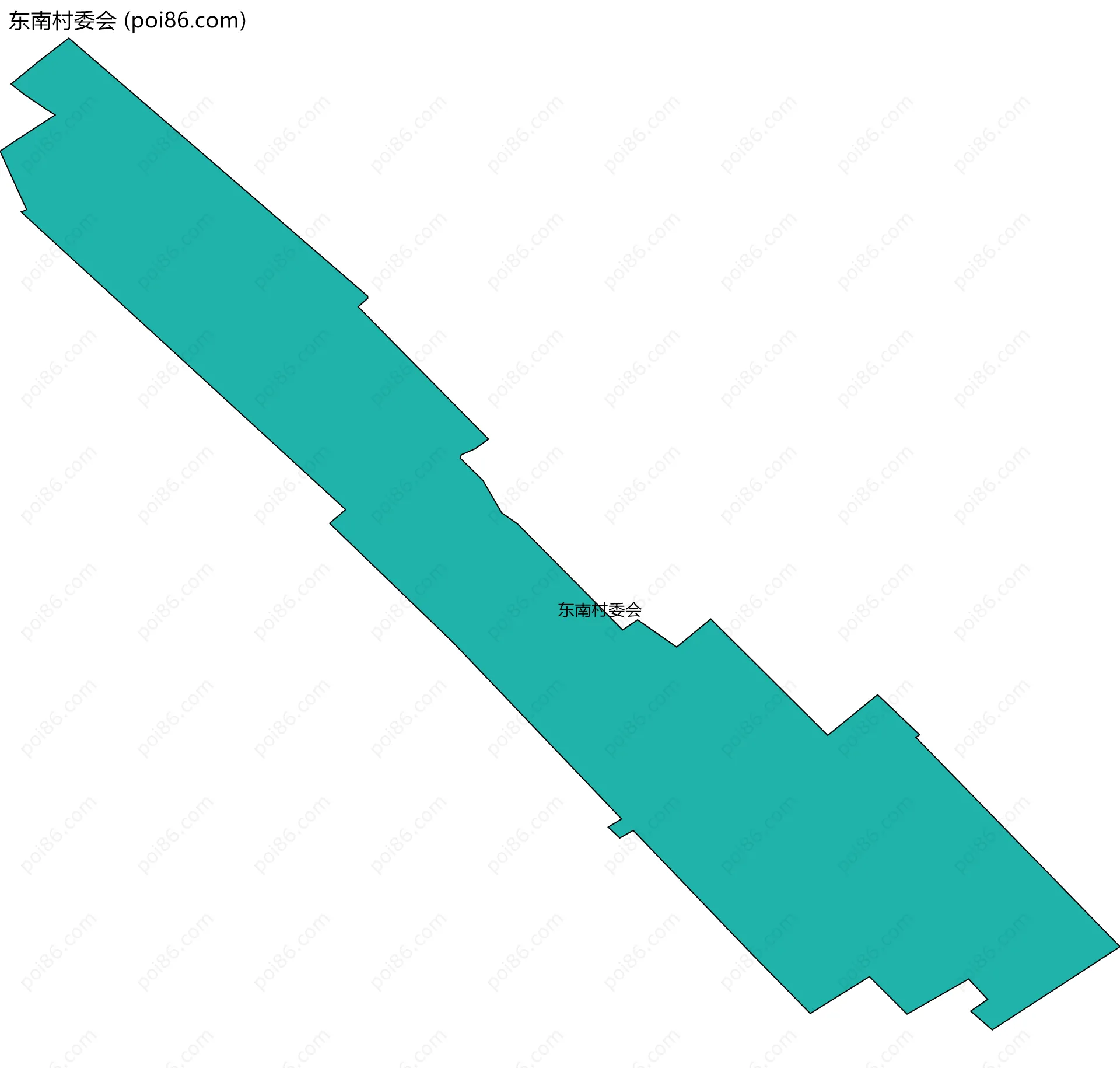 东南村委会边界地图