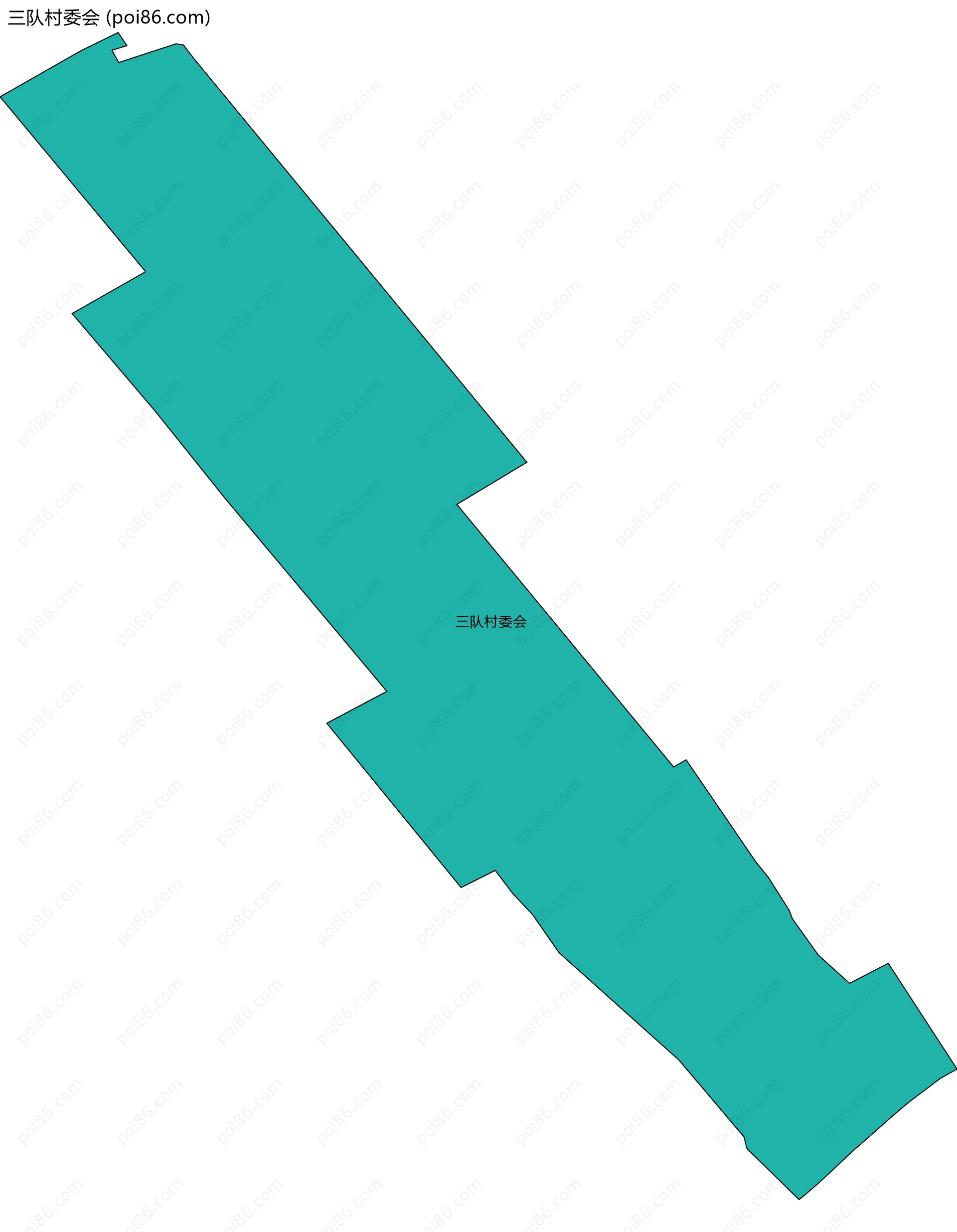 三队村委会边界地图