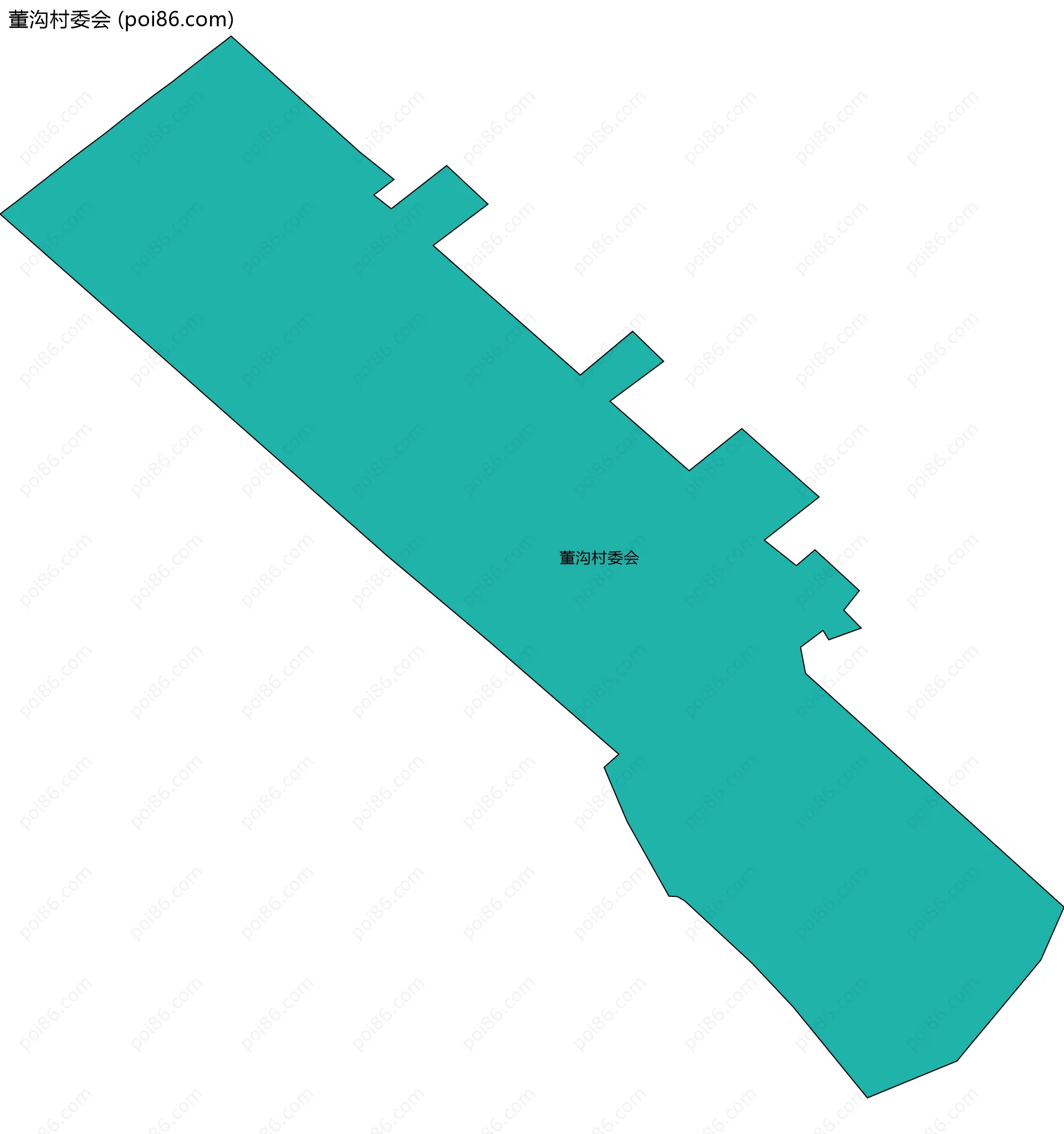 董沟村委会边界地图