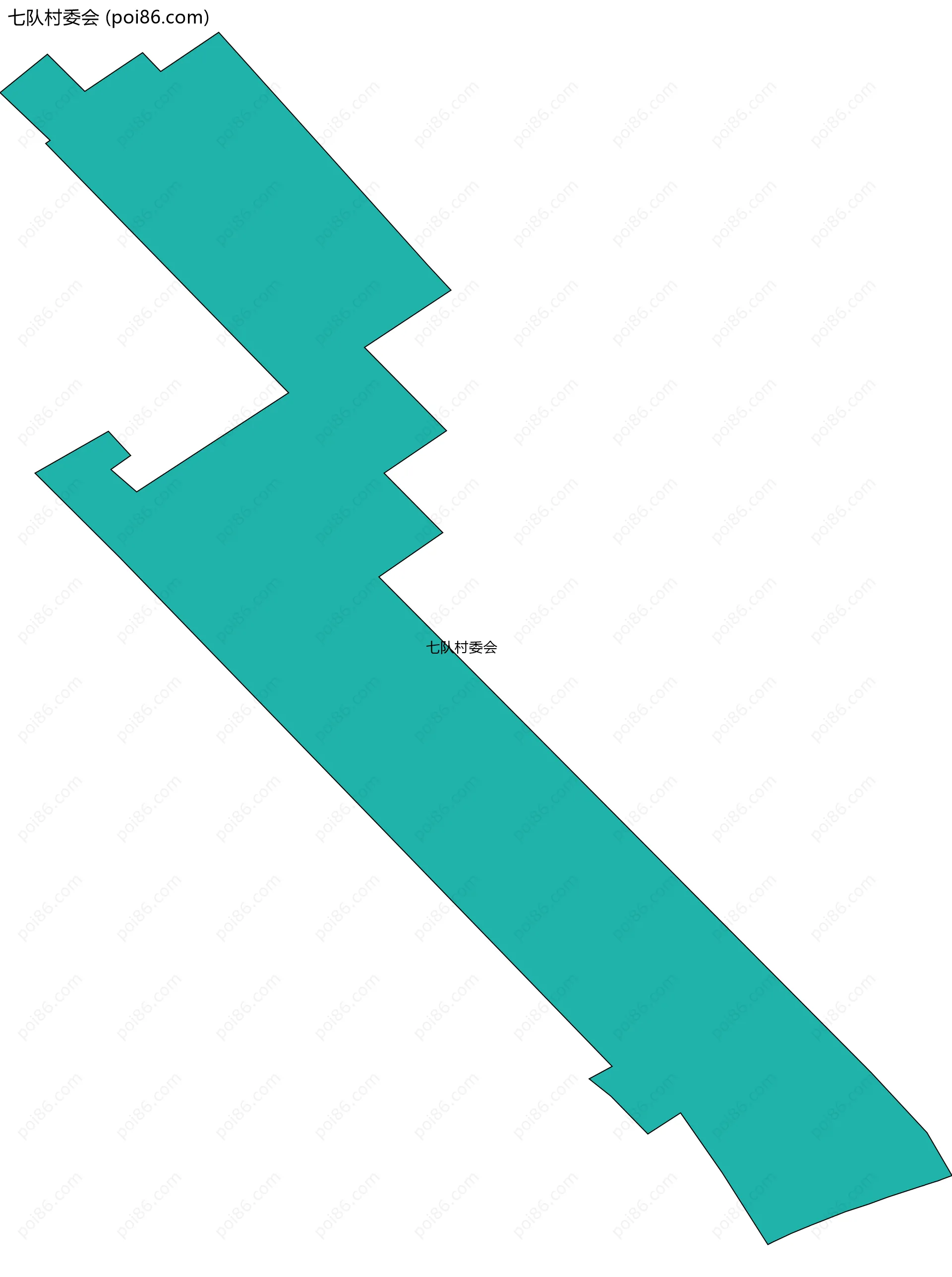 七队村委会边界地图