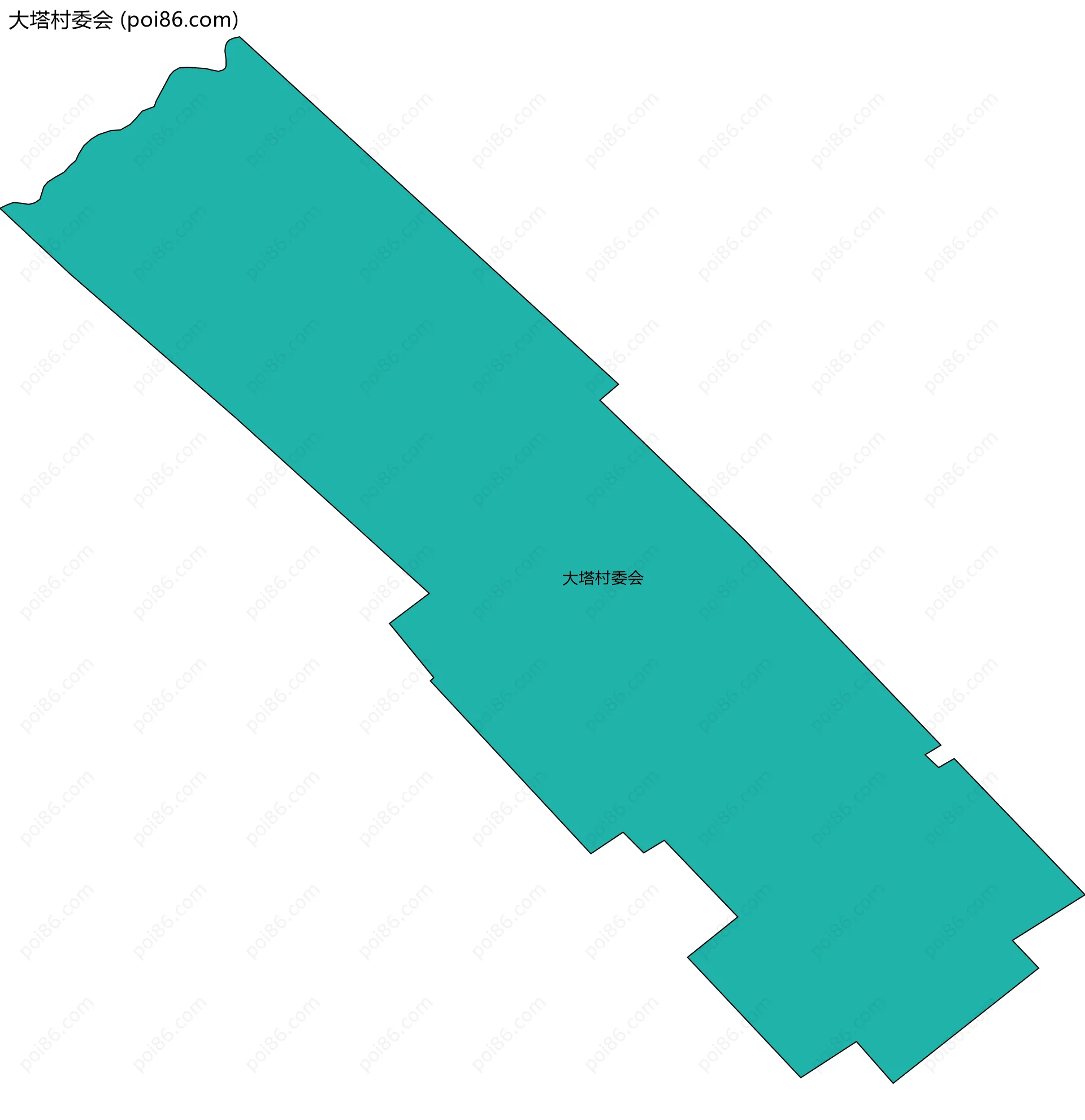 大塔村委会边界地图