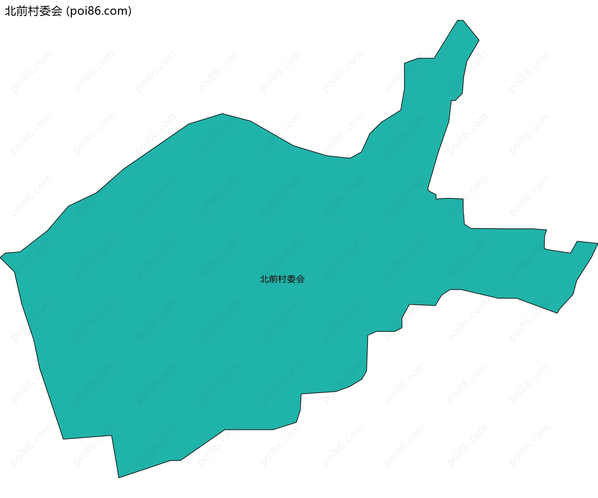 北前村委会边界地图