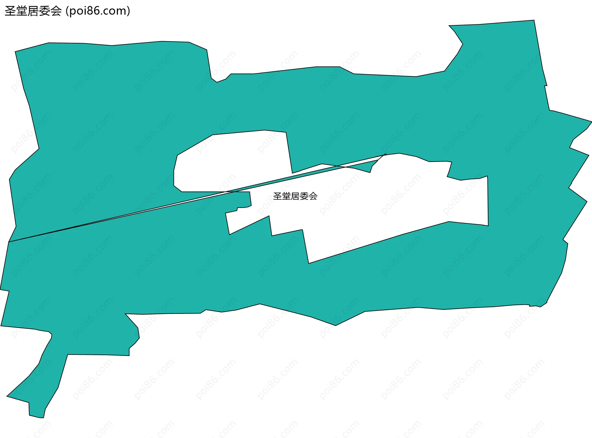 圣堂居委会边界地图