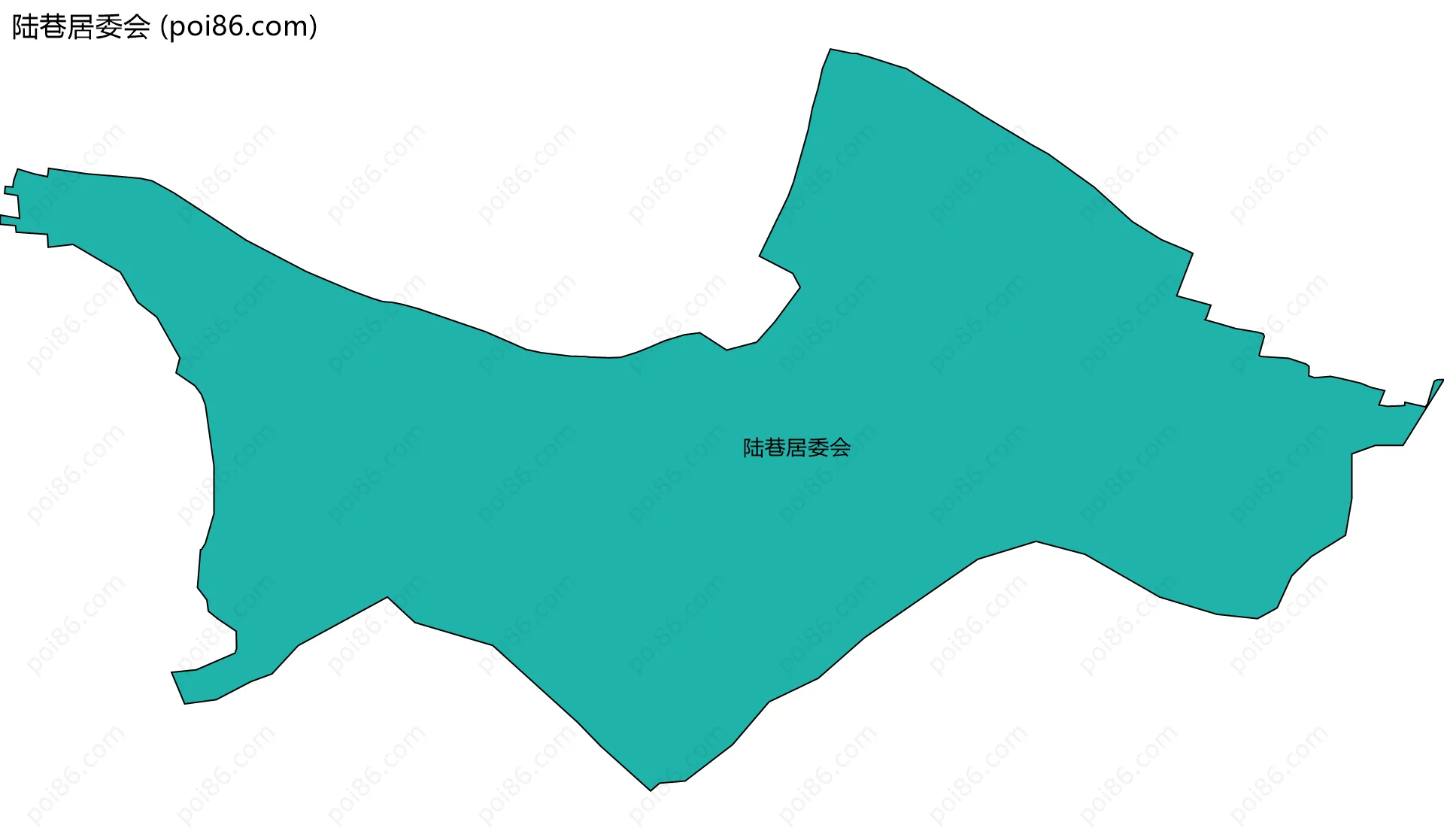 陆巷居委会边界地图