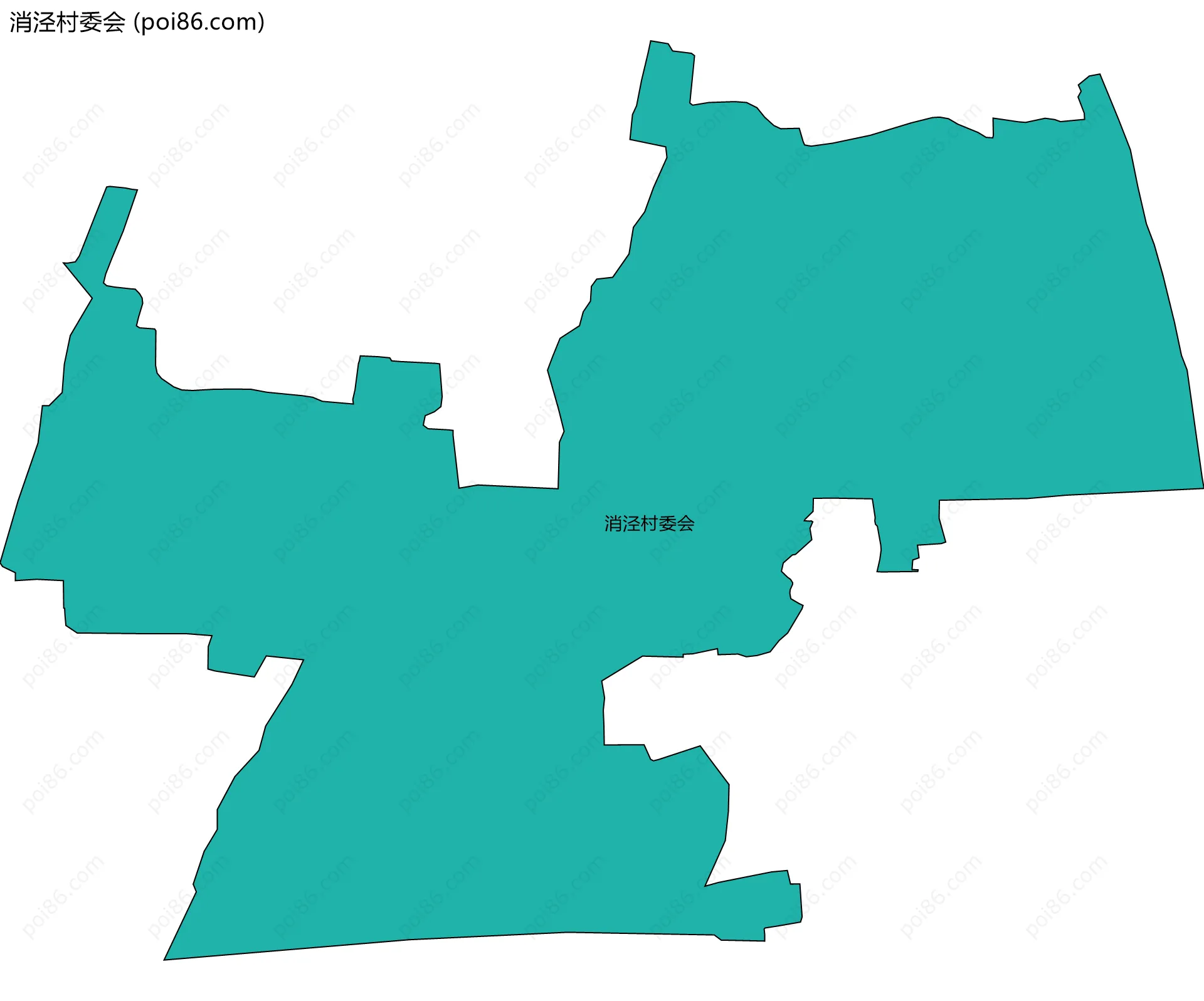 消泾村委会边界地图